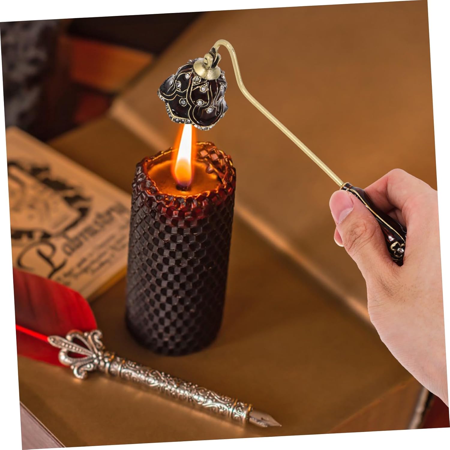 Happyyami Candle Snuffer Extinguisher for Aromatherapy and Tea Light Candles