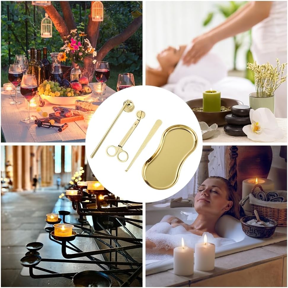 DONGKER 4 in 1 Candle Accessory Set