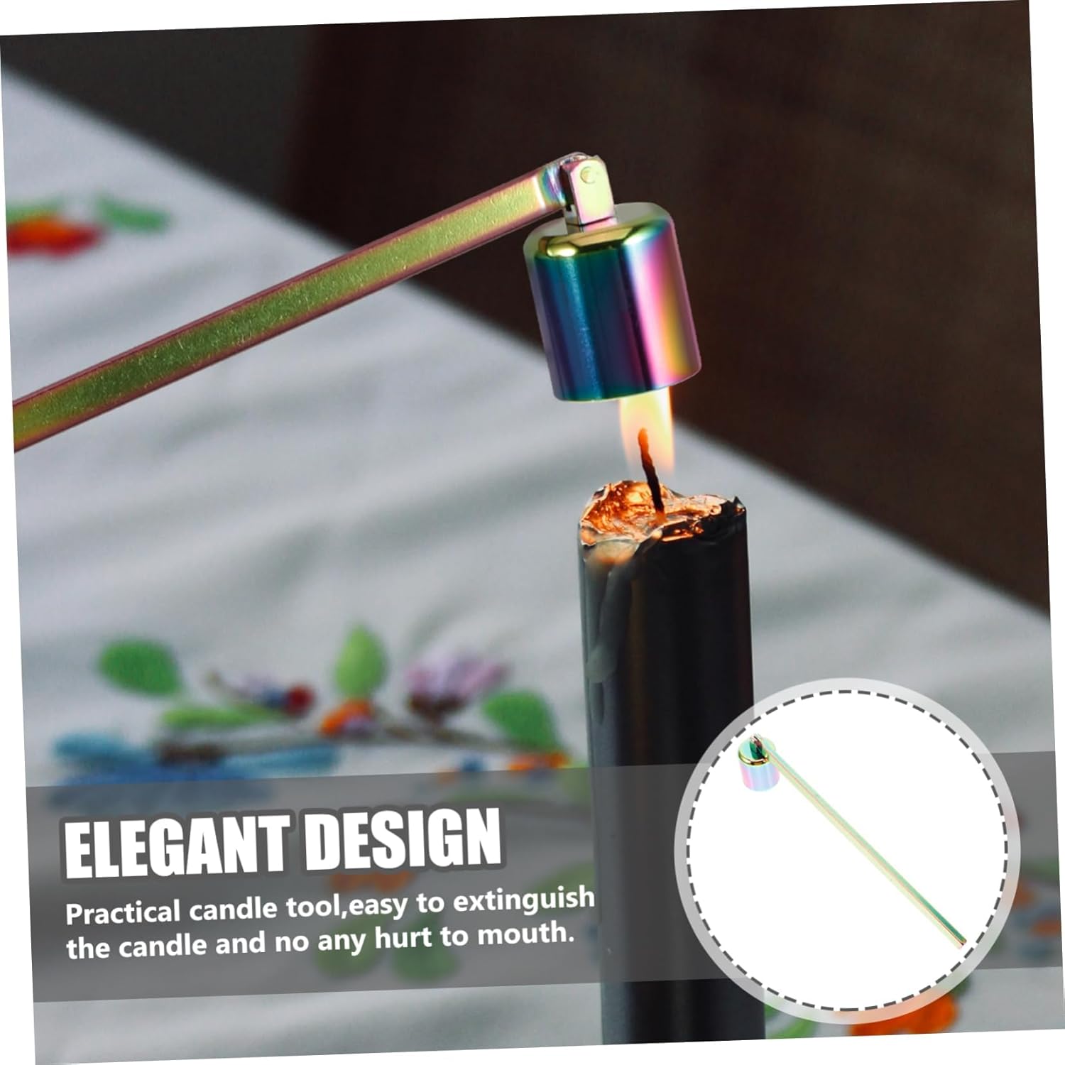 Happyyami Stainless Steel Candle Snuffer Covers