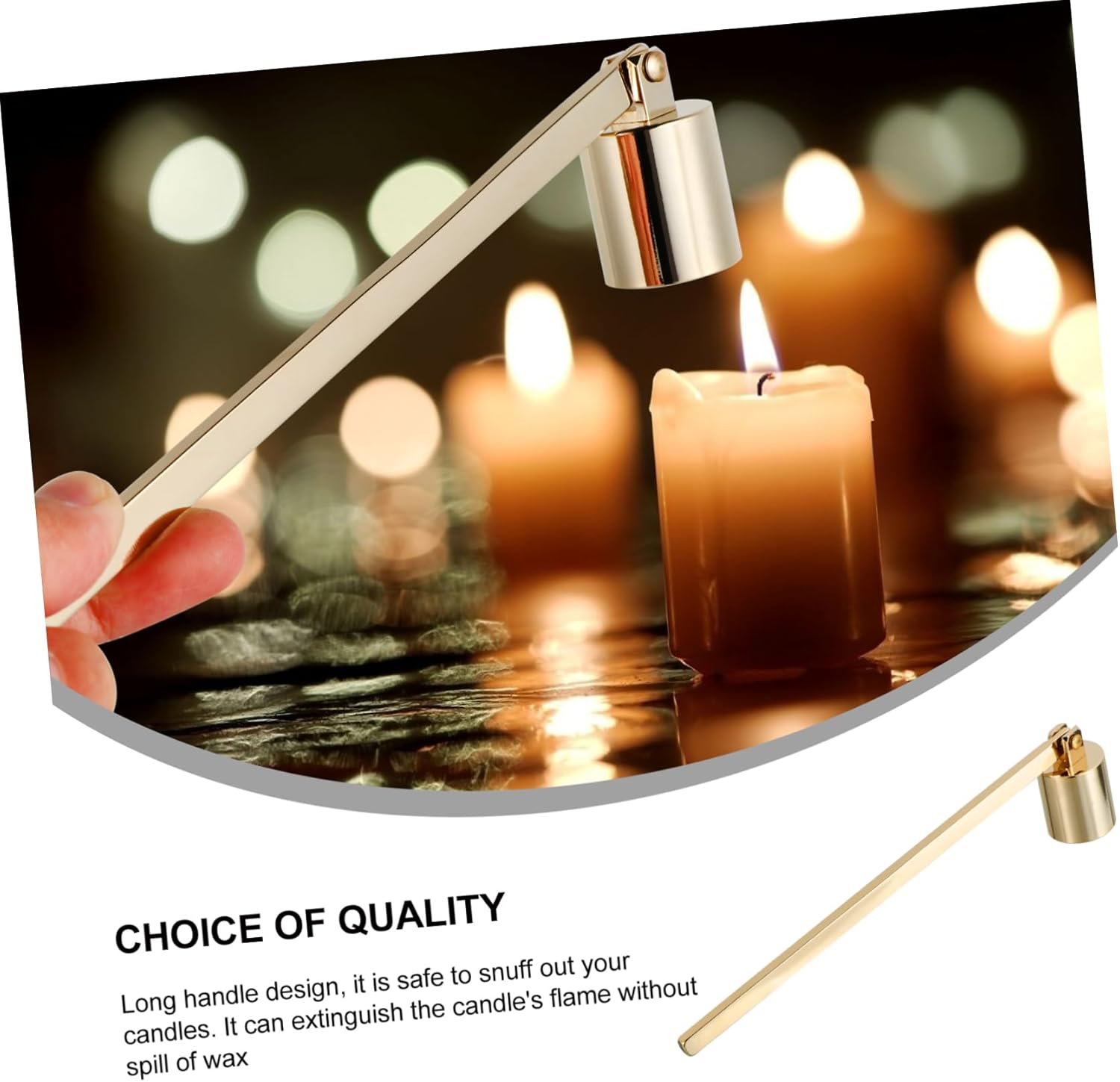 Zerodeko 1pc Straight Cover Candle Snuffer
