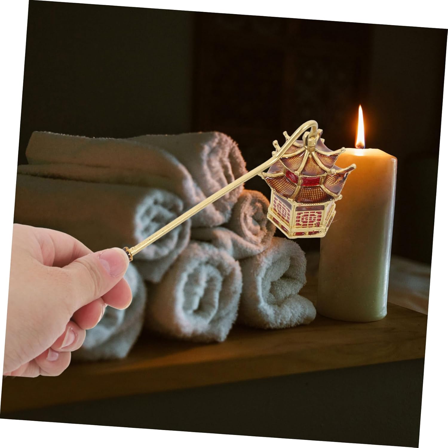 Elegant Vintage Candle Snuffer Extinguisher with Handle