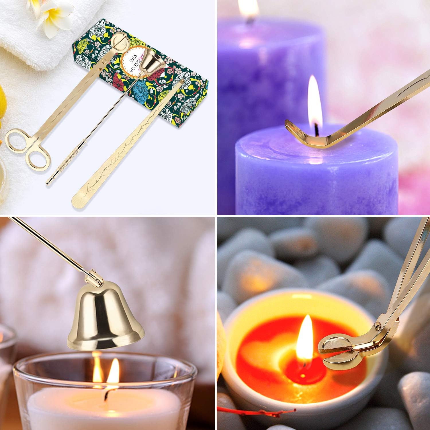 Dangshan 3 In 1 Candle Accessory Set