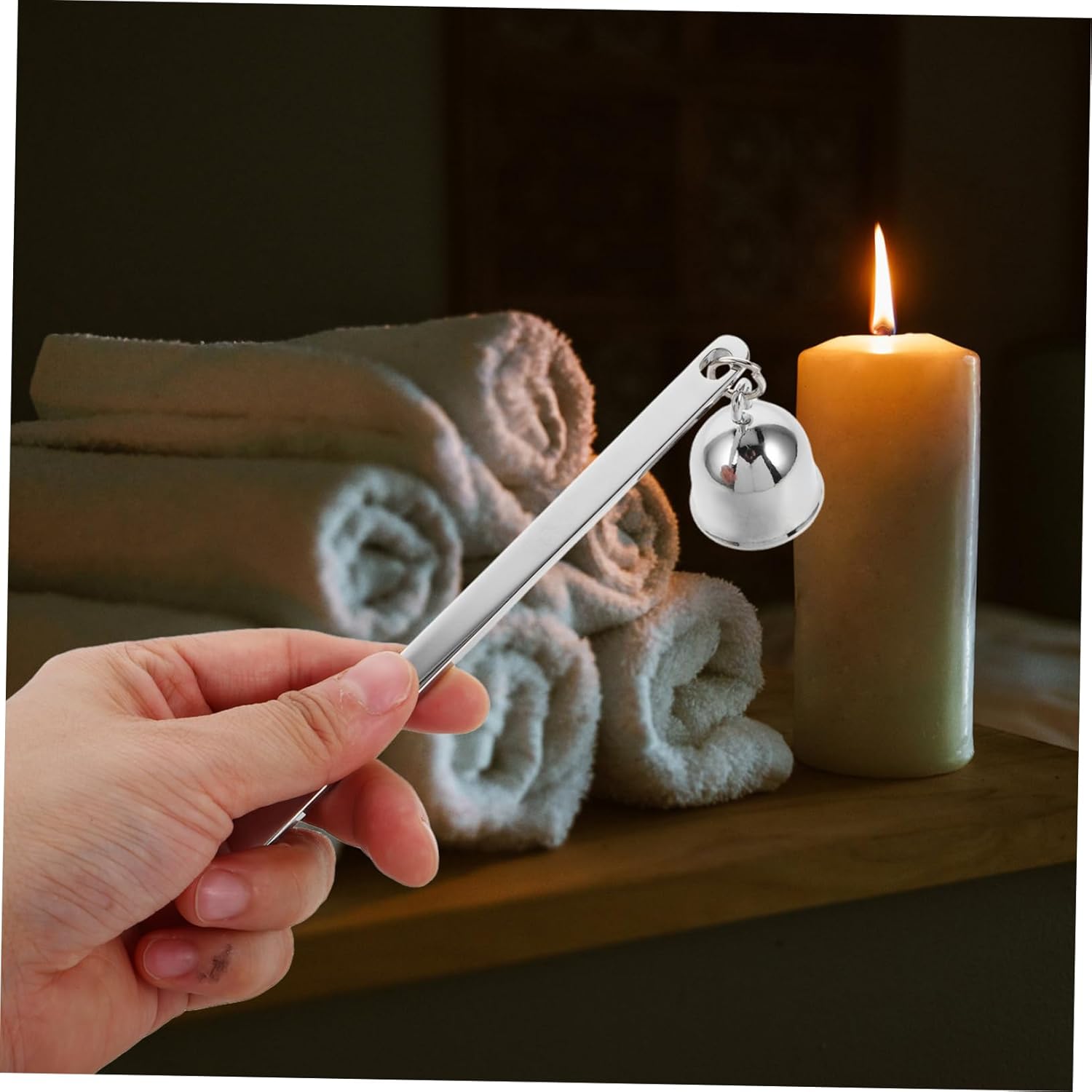 RORPOIR Stainless Steel Candle Snuffer with Handle