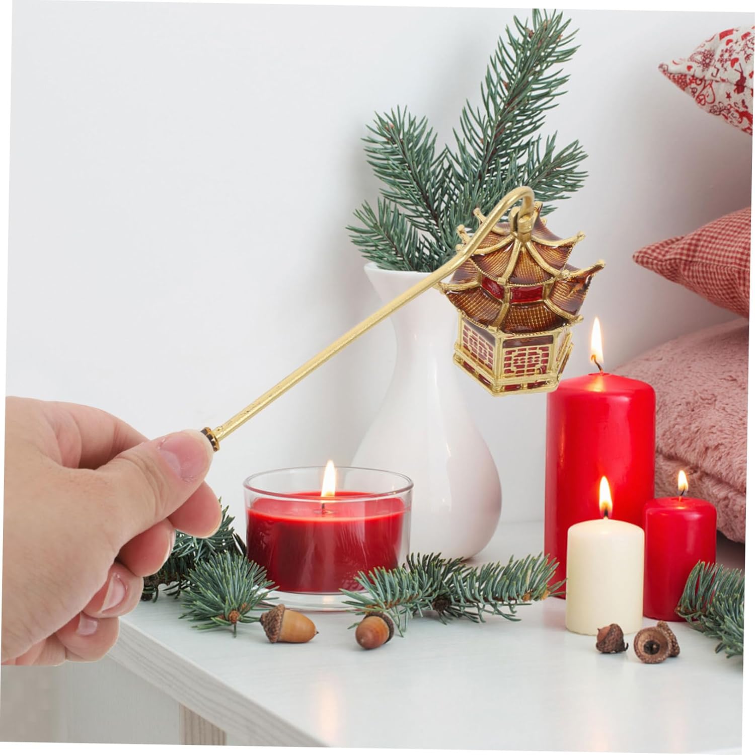 RORPOIR Candle Snuffer Long Handle Flame Extinguisher