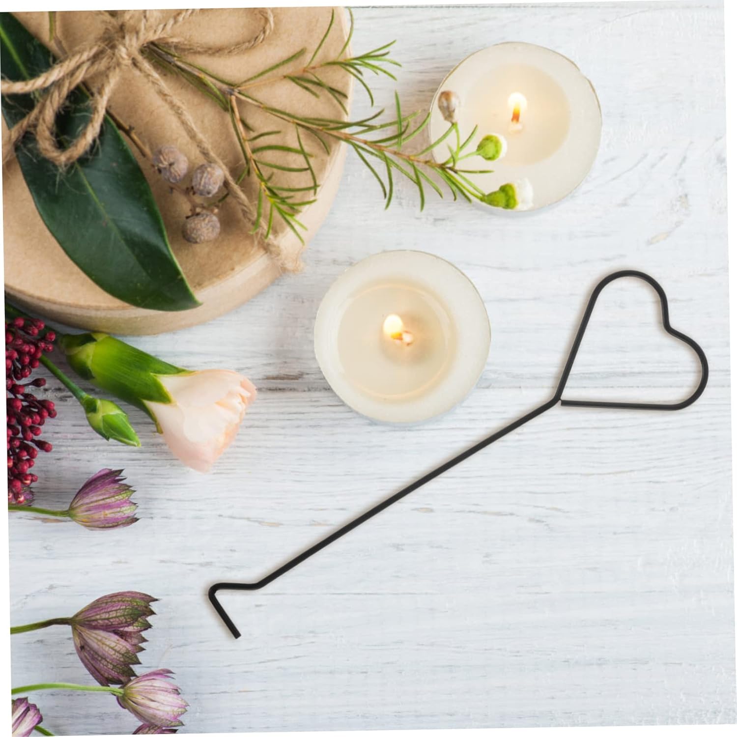 4pcs Heart Design Candle Wick Dippers for Safe and Stylish Use