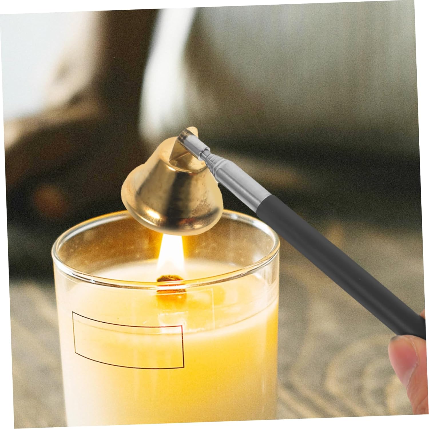 Retractable Candle Snuffer with Long Handle for Safe and Stylish Use