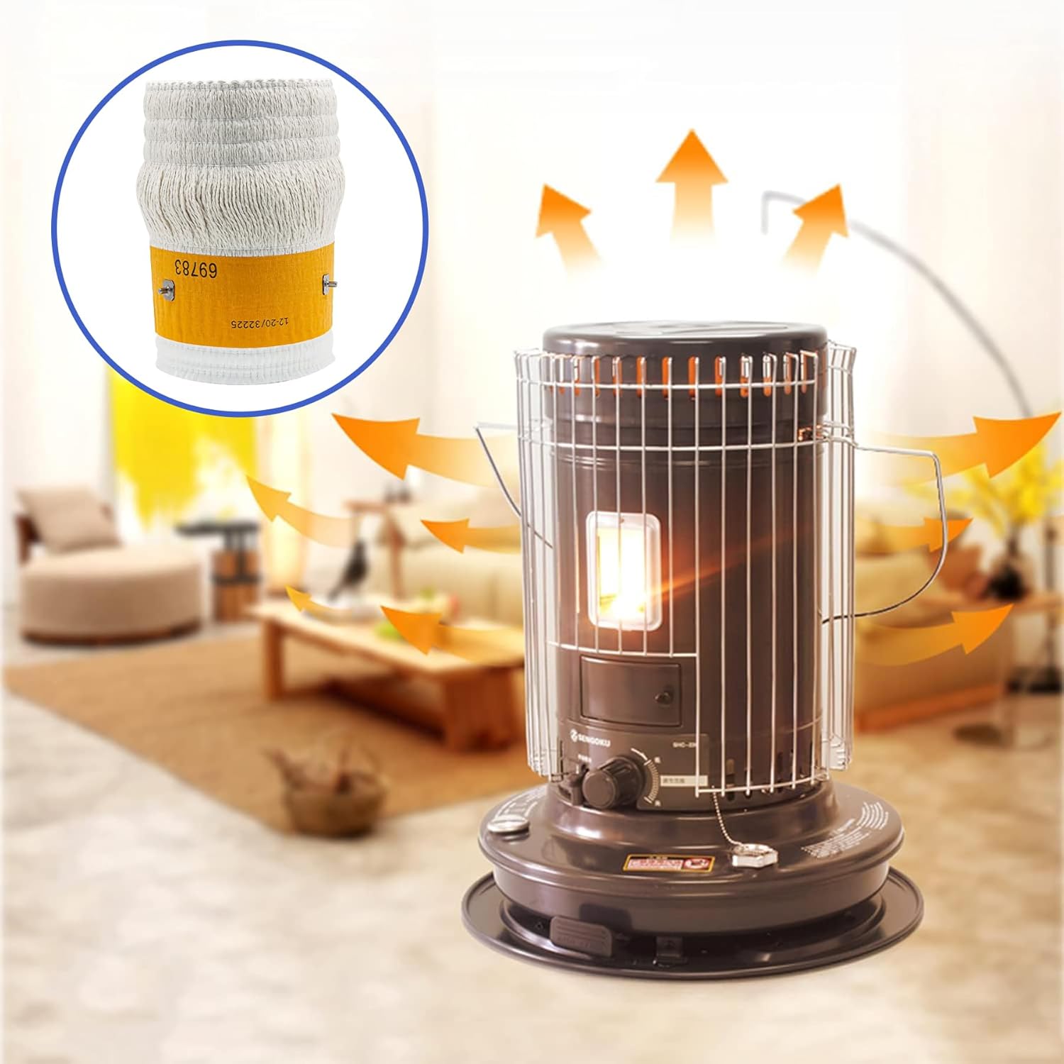 HAKATOP Kerosene Wick Replacement for Envirotemp RMC-95C Duraheat DH2300 DH2301