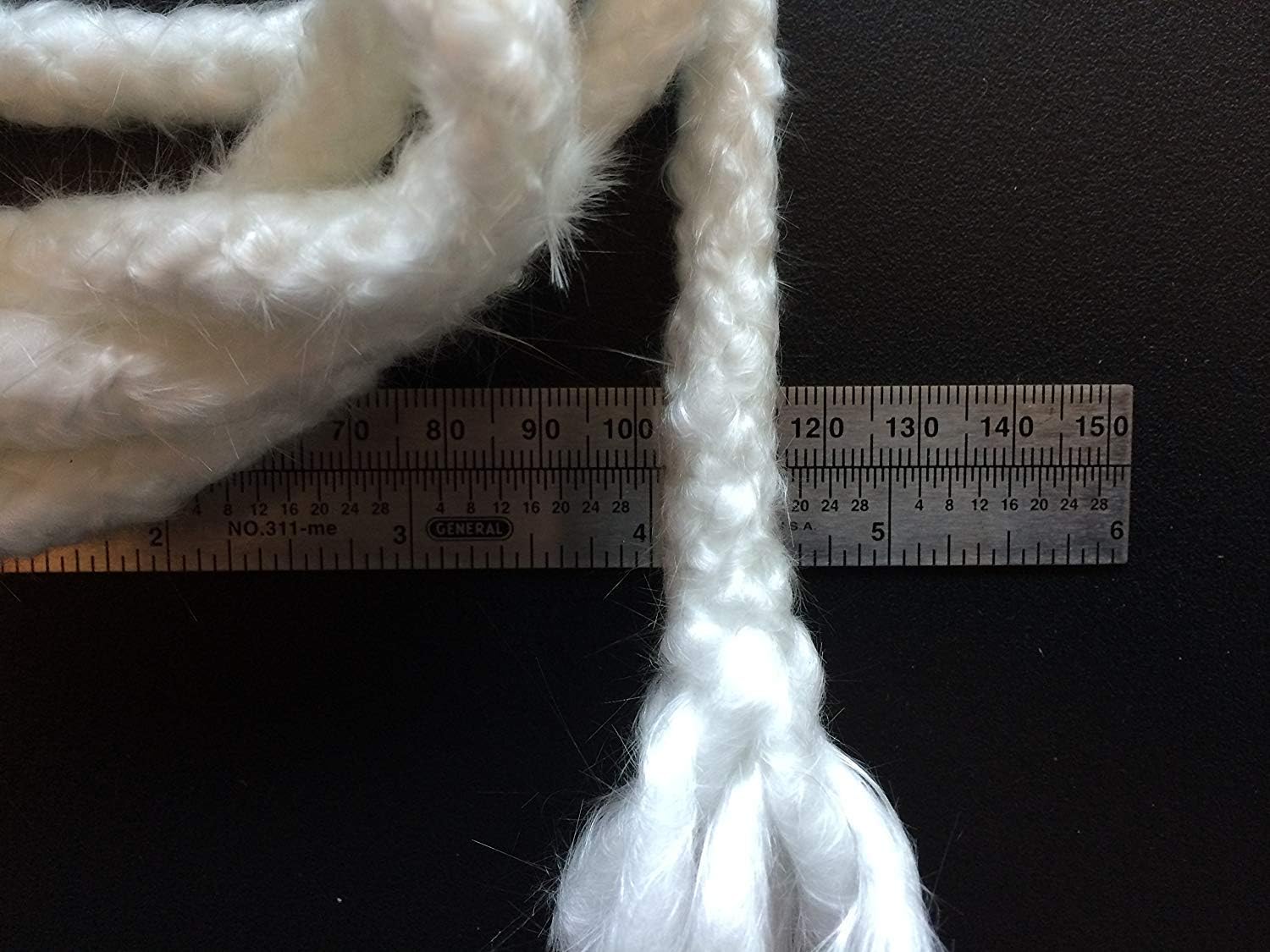 38 Inch by 5 Feet Fiberglass Wick for Oil Lamps