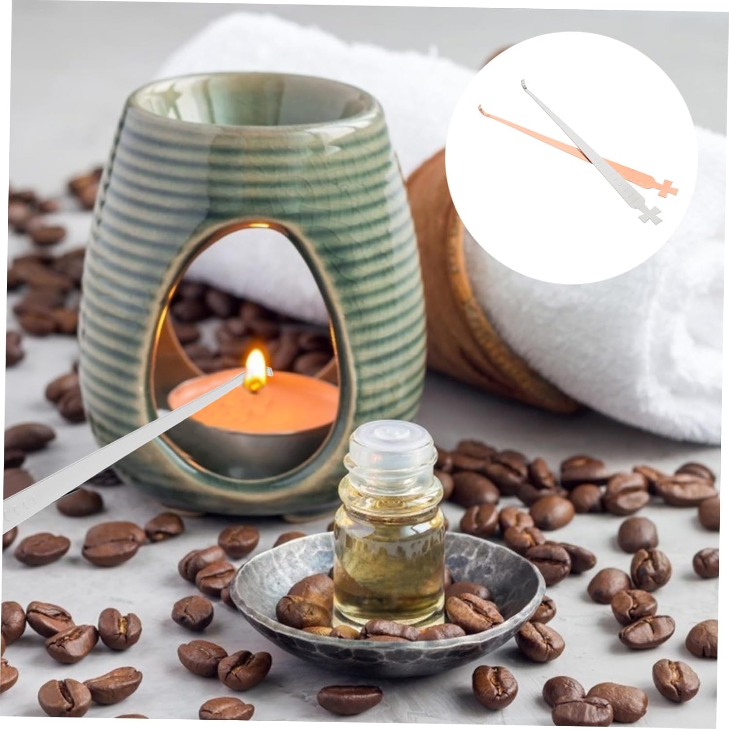 ERINGOGO Candle Wick Dipper Snuffer Hook Set of 2