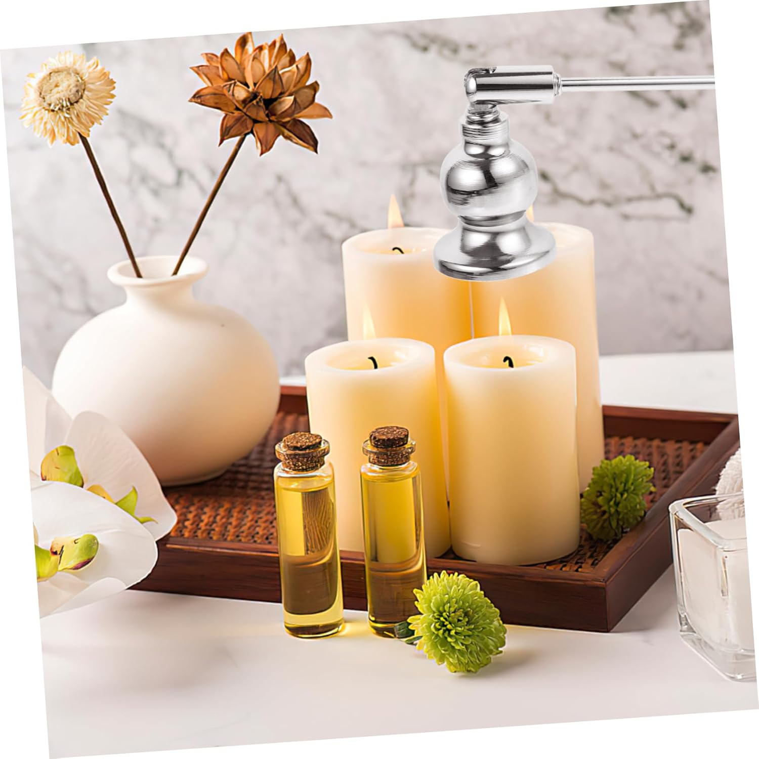 Elegant Bell Candle Snuffer Handle for Home and Dorm Use