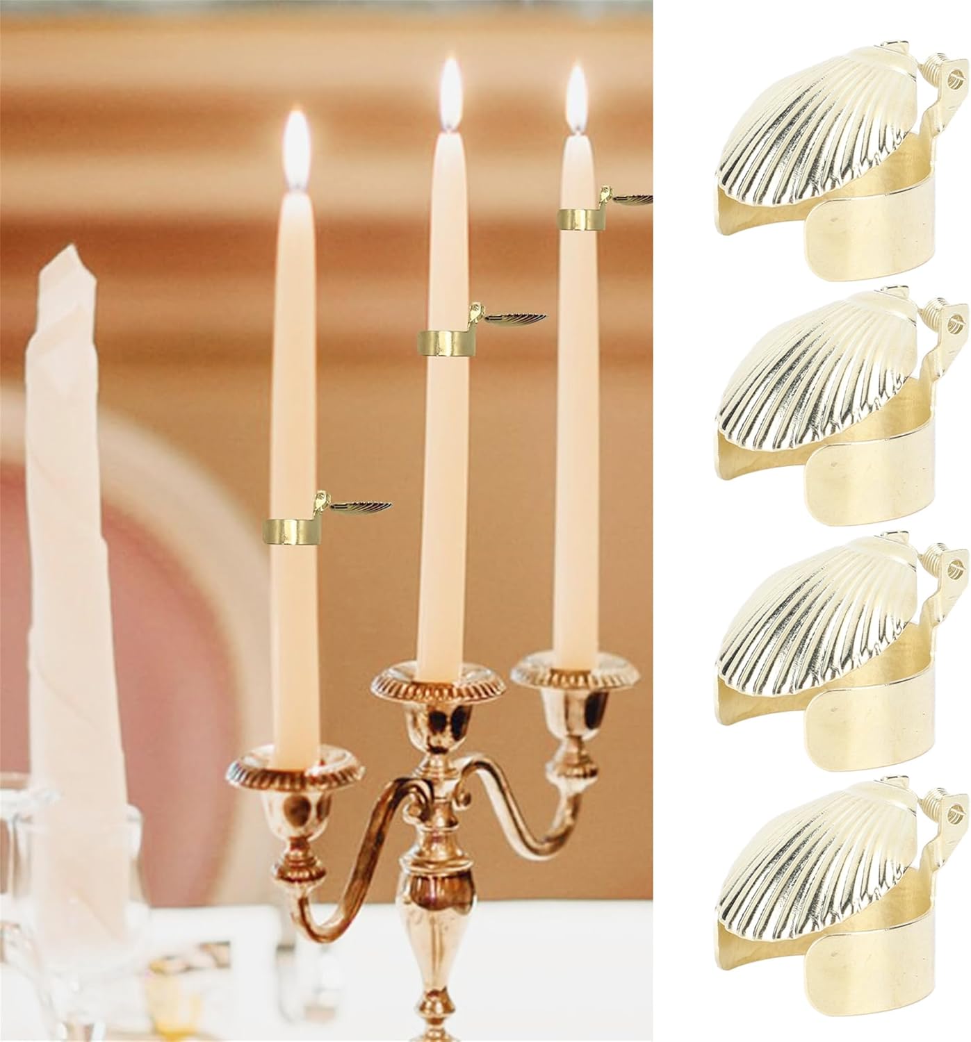 4Pcs Automatic Candle Snuffer with Timer and Safety Guard