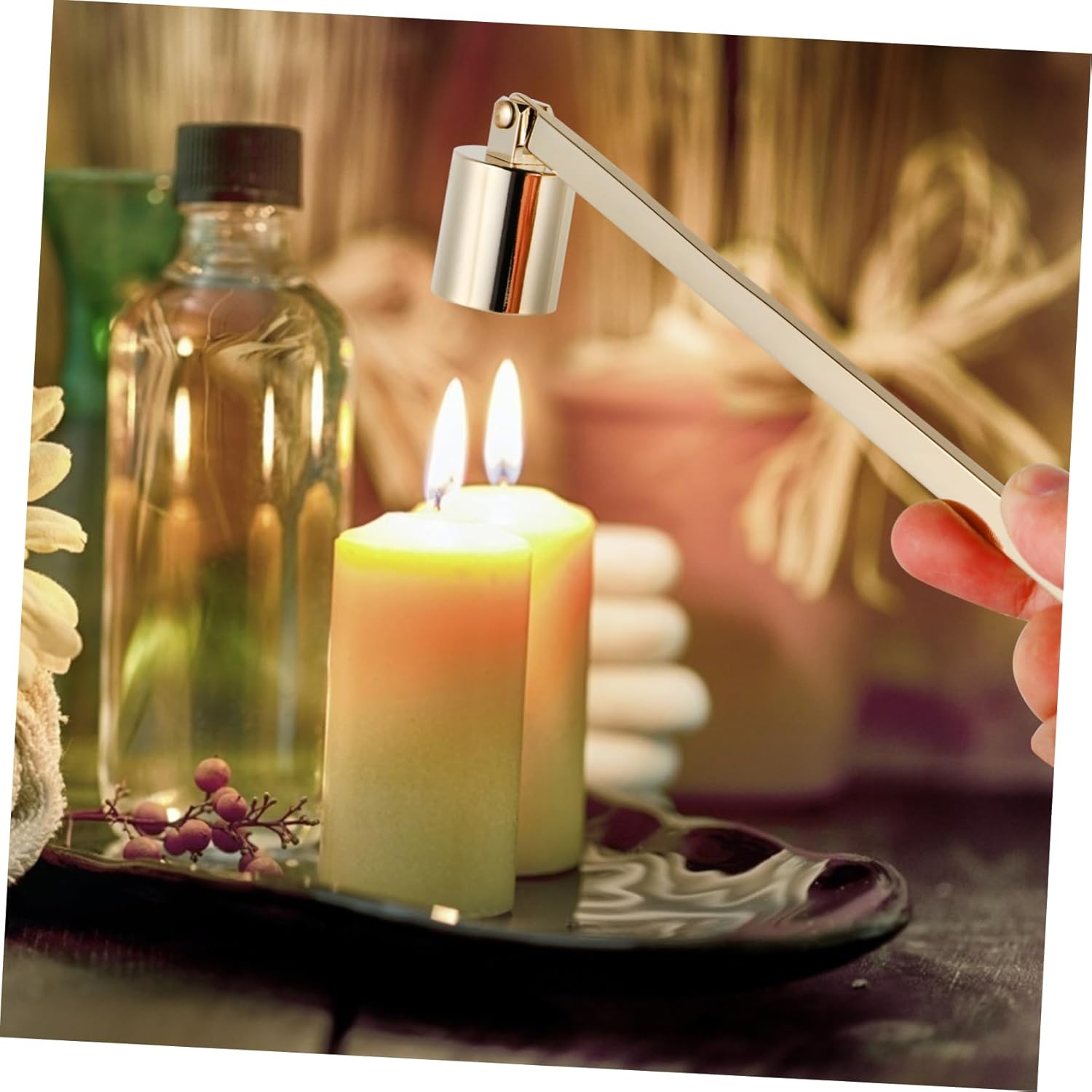 1pc Stainless Steel Candle Snuffer Tool for Home and Professional Use