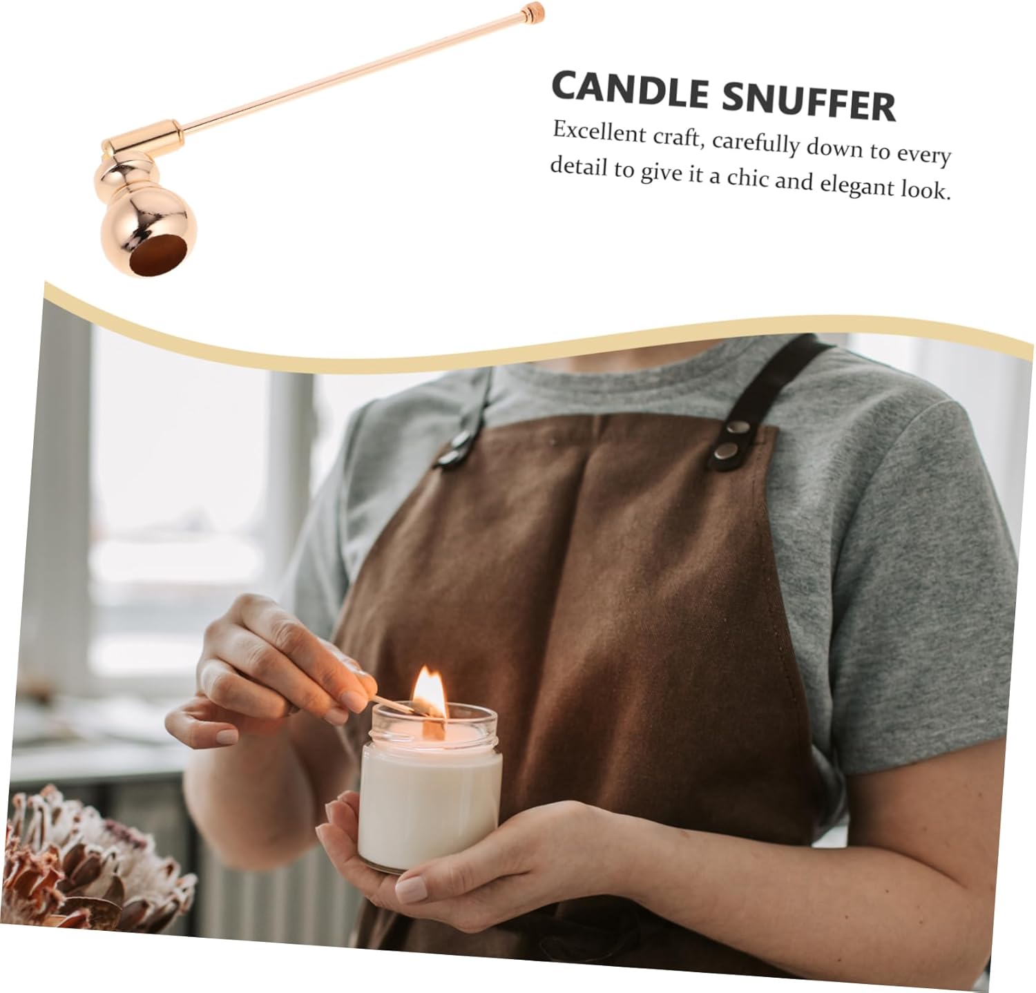 Iron Gourd Shape Candle Snuffer for Home Use