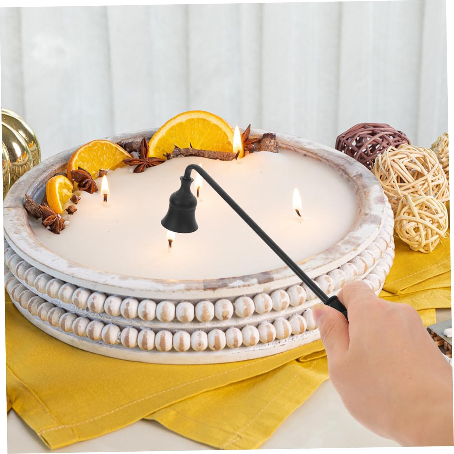 Happyyami Vintage Candle Snuffer Aluminum Wick Trimmer