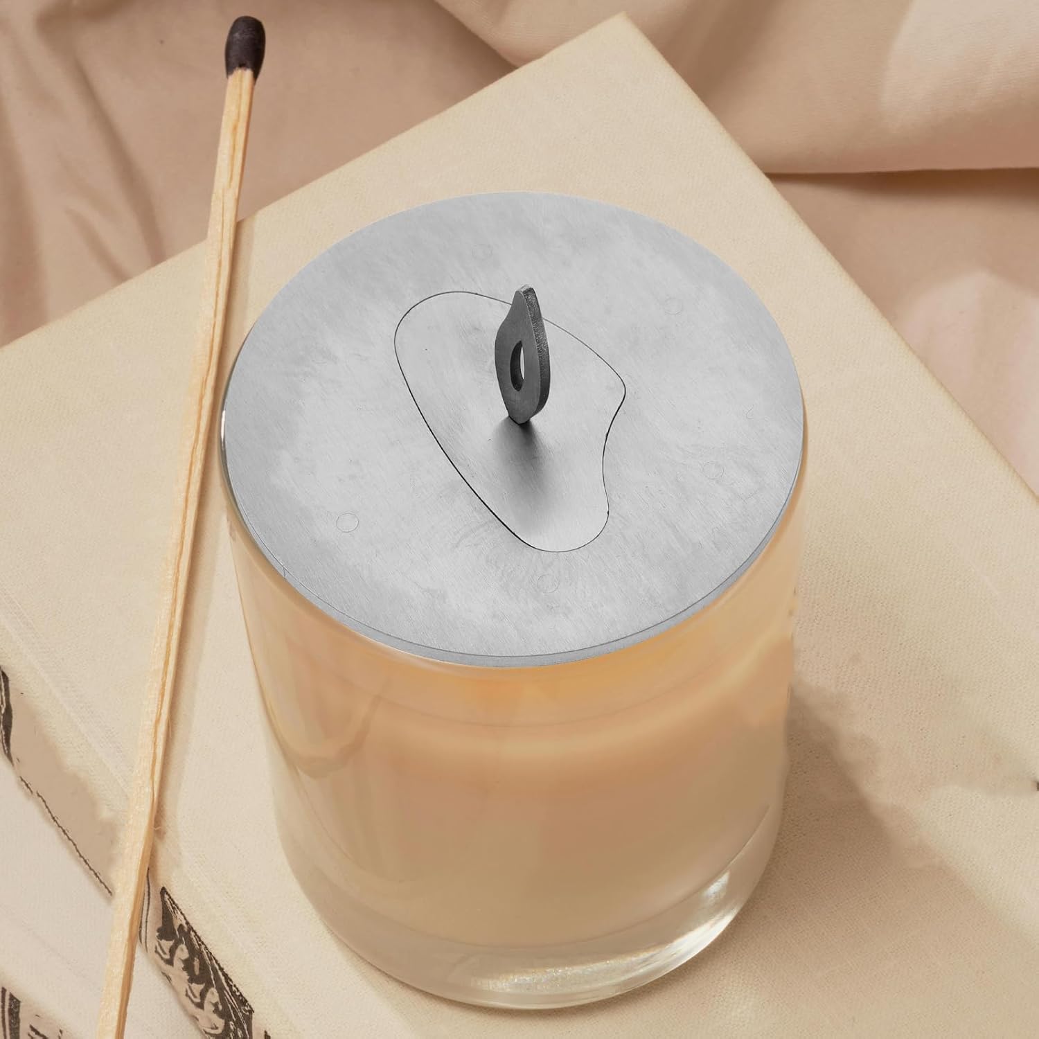 Stobaaza Candle Cover Stainless Steel Candle Topper