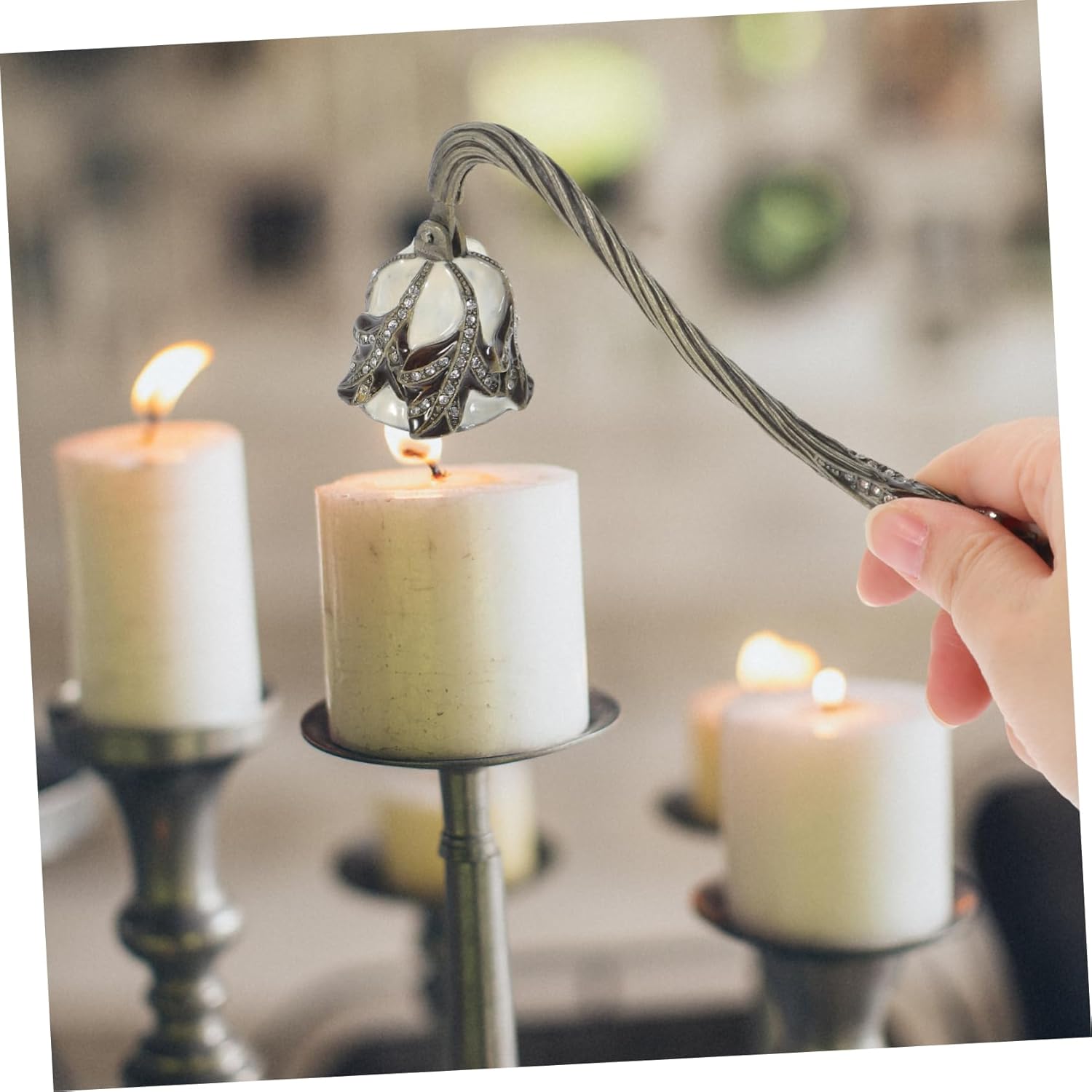 Stobaza Candle Snuffer with Rhinestone Design