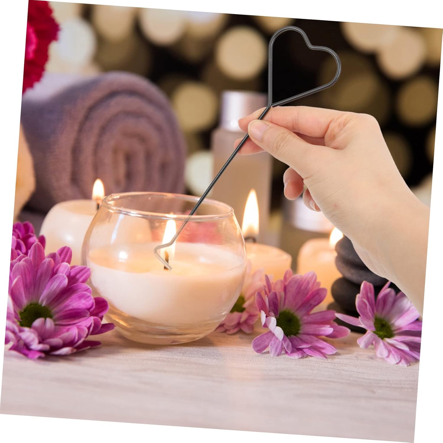 4pcs Iron Candle Wick Extinguisher Hook Set
