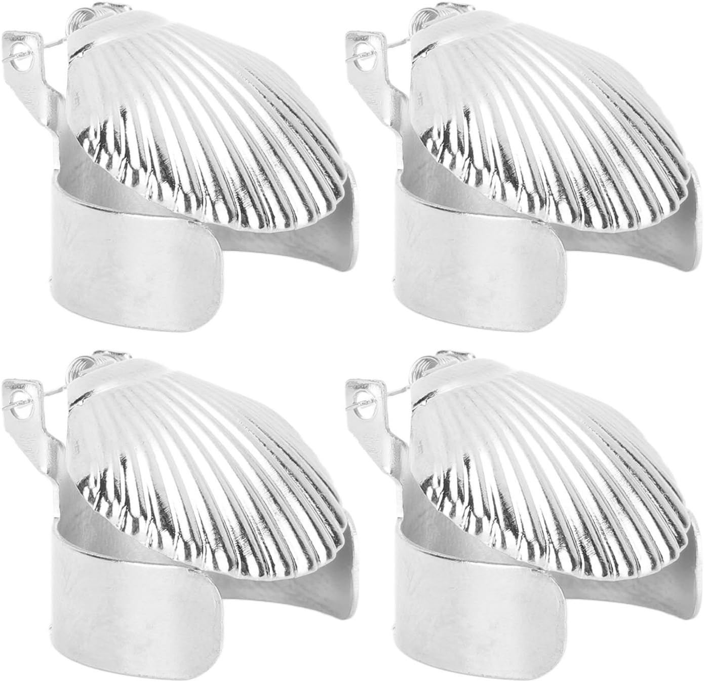 4Pcs Candle Snuffer Metal Shell Automatic Candle Stopper for Candles Silver