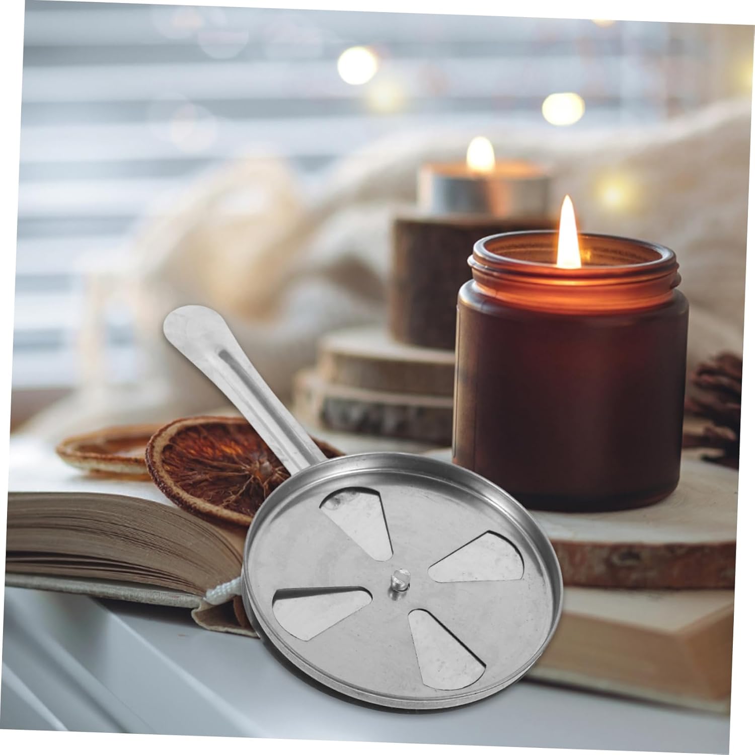 Stainless Steel Adjustable Candle Snuffer Handle for Fire Safety
