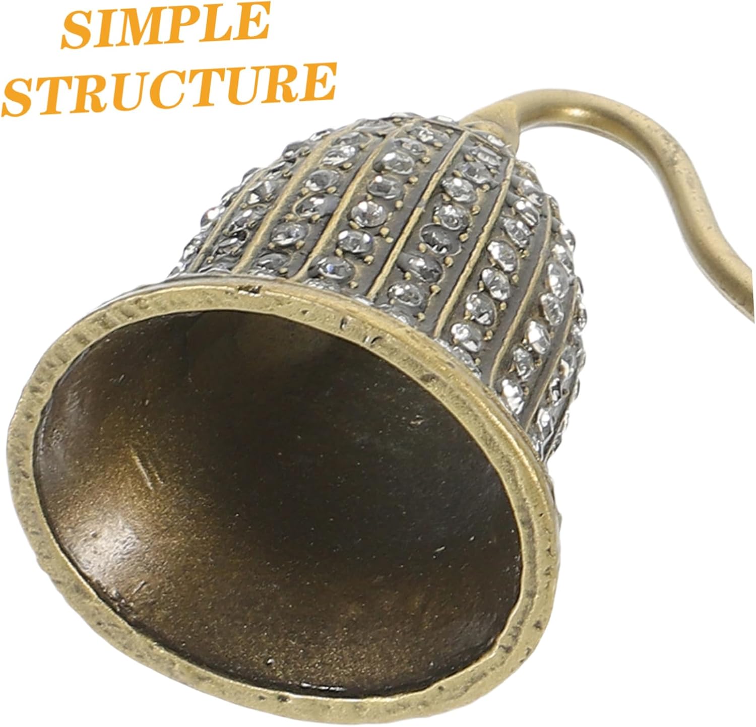 Vintage Rhinestone Candle Snuffer with Long Handle
