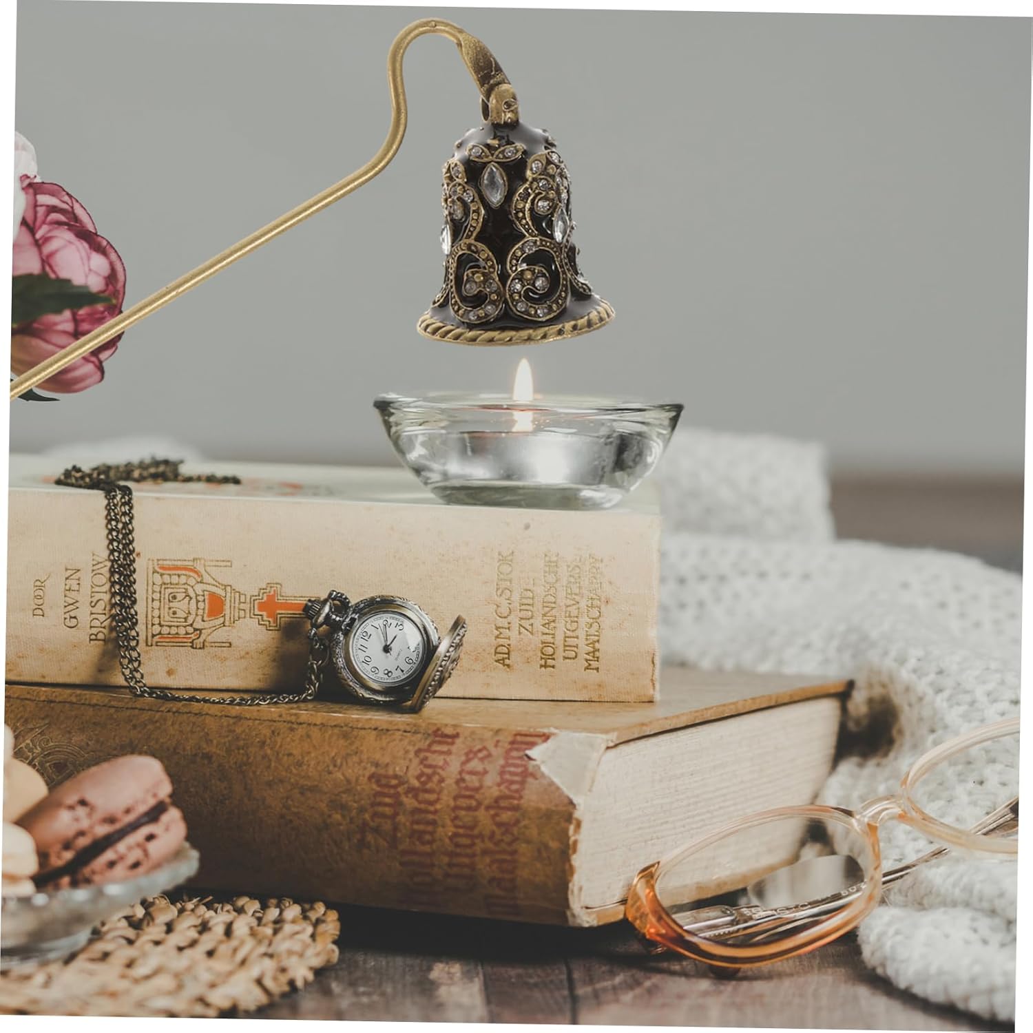 Portable Candle Snuffer Tool with Wide Head