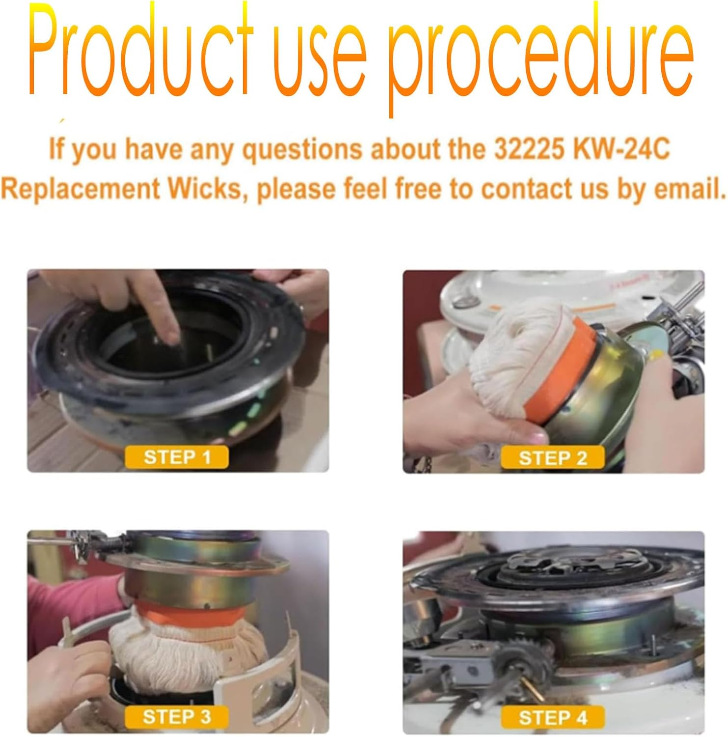 32225 Kerosene Wicks Replacement for KW-24C DuraHeat Dyna-GLO Envirotemp Keroheat
