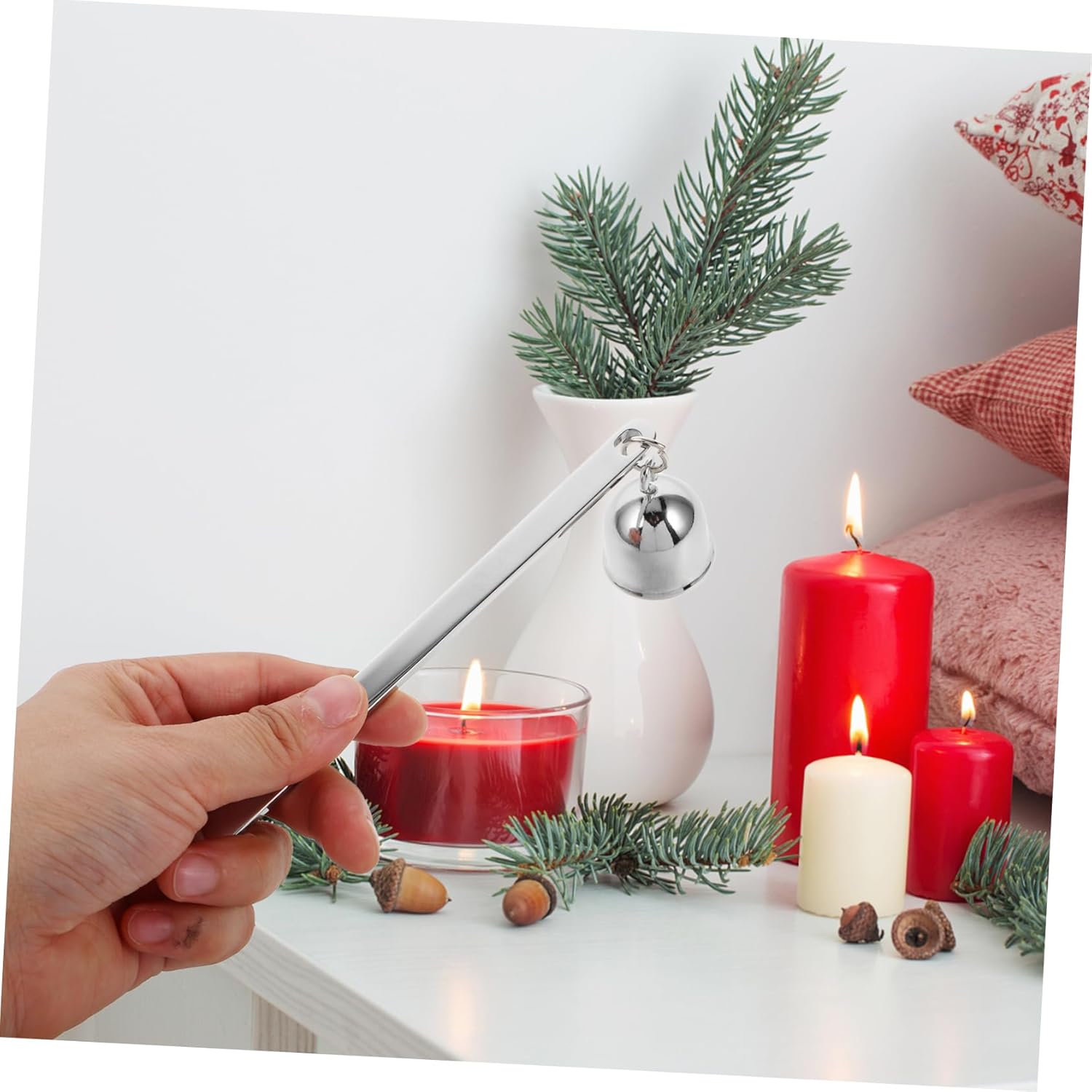 RORPOIR Stainless Steel Candle Snuffer with Handle