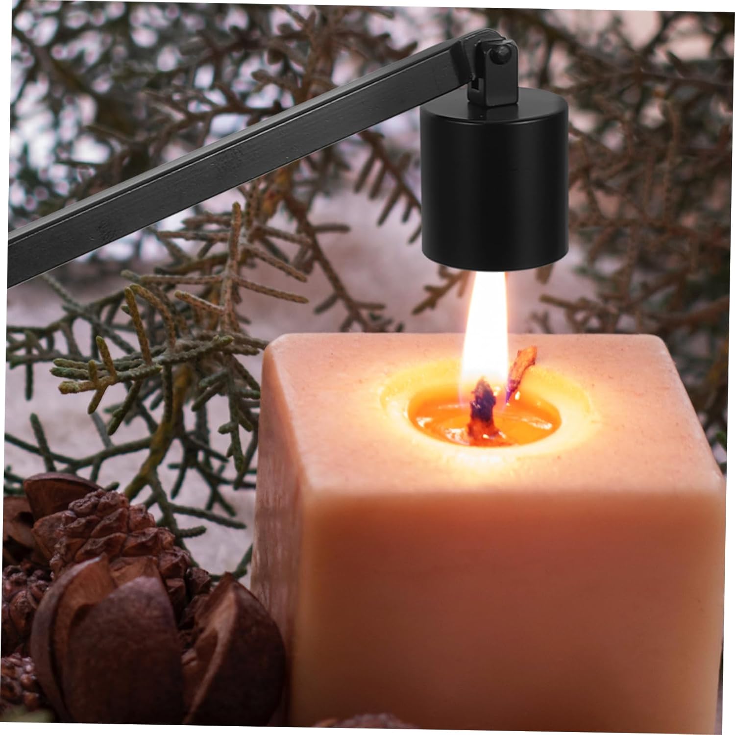 Elegant Iron Candle Snuffer Tool Extinguisher