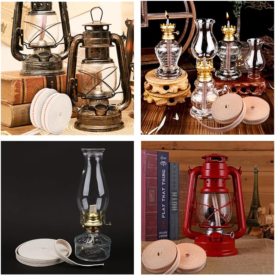TopHomer Cotton Oil Lamp Wick 3937in Length