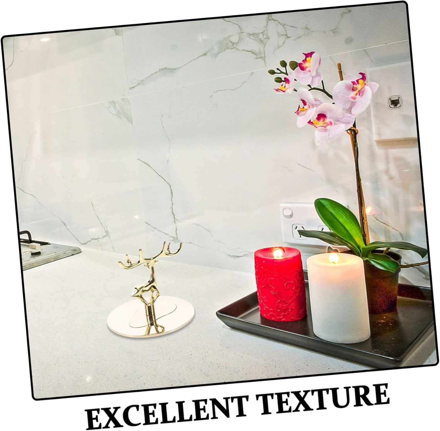 Stainless Steel Candle Snuffer with Wall Mount Design