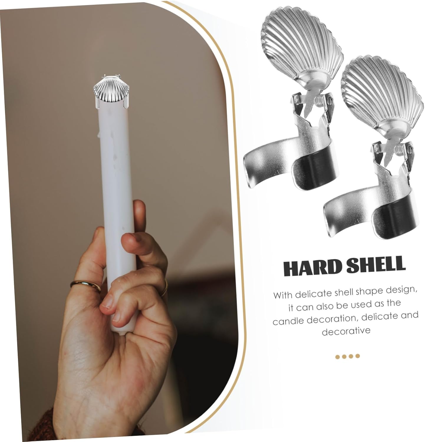 Zerodeko 4Pcs Metal Candle Snuffer Tool