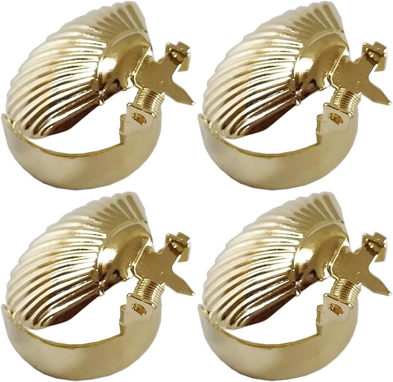 8Pcs Gold Candle Snuffer with Flame Extinguishing Clips