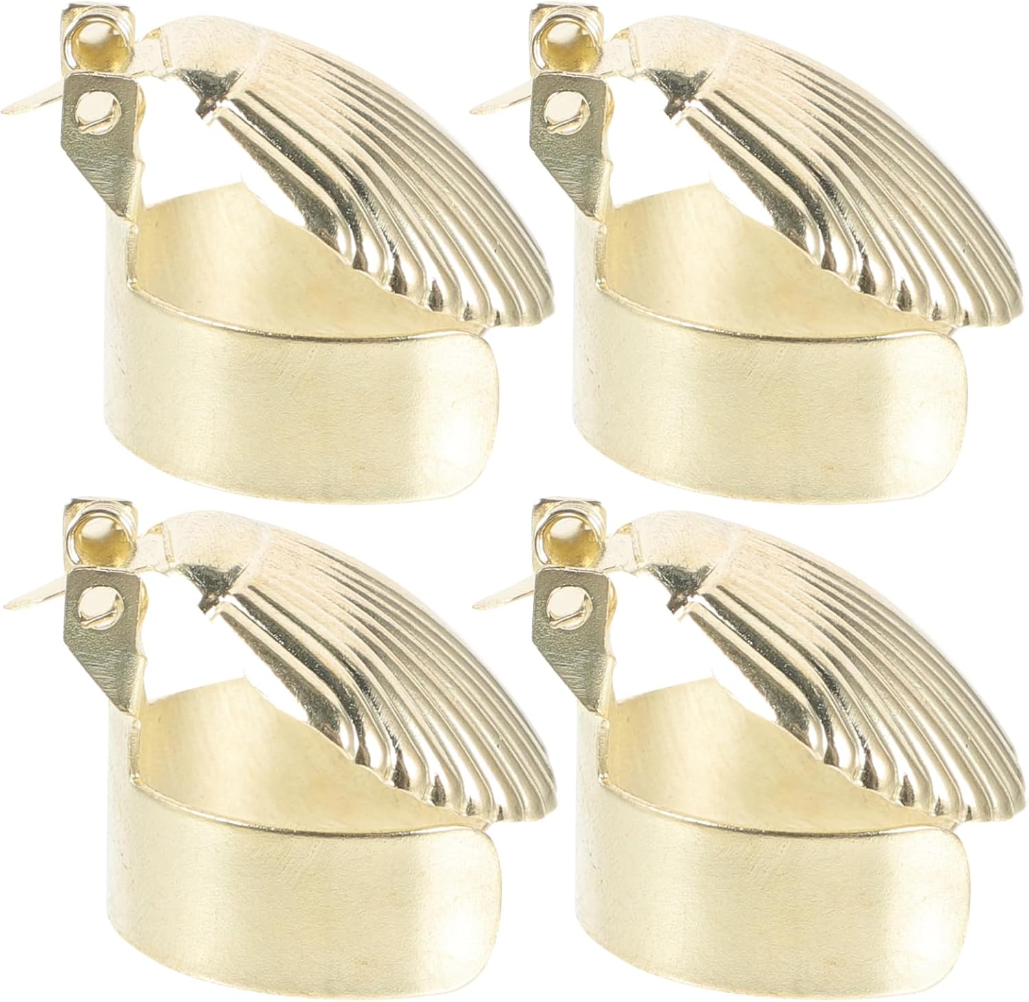 STOBAZA Automatic Candle Snuffer 4pcs Reusable Metal Candle Wick Extinguisher