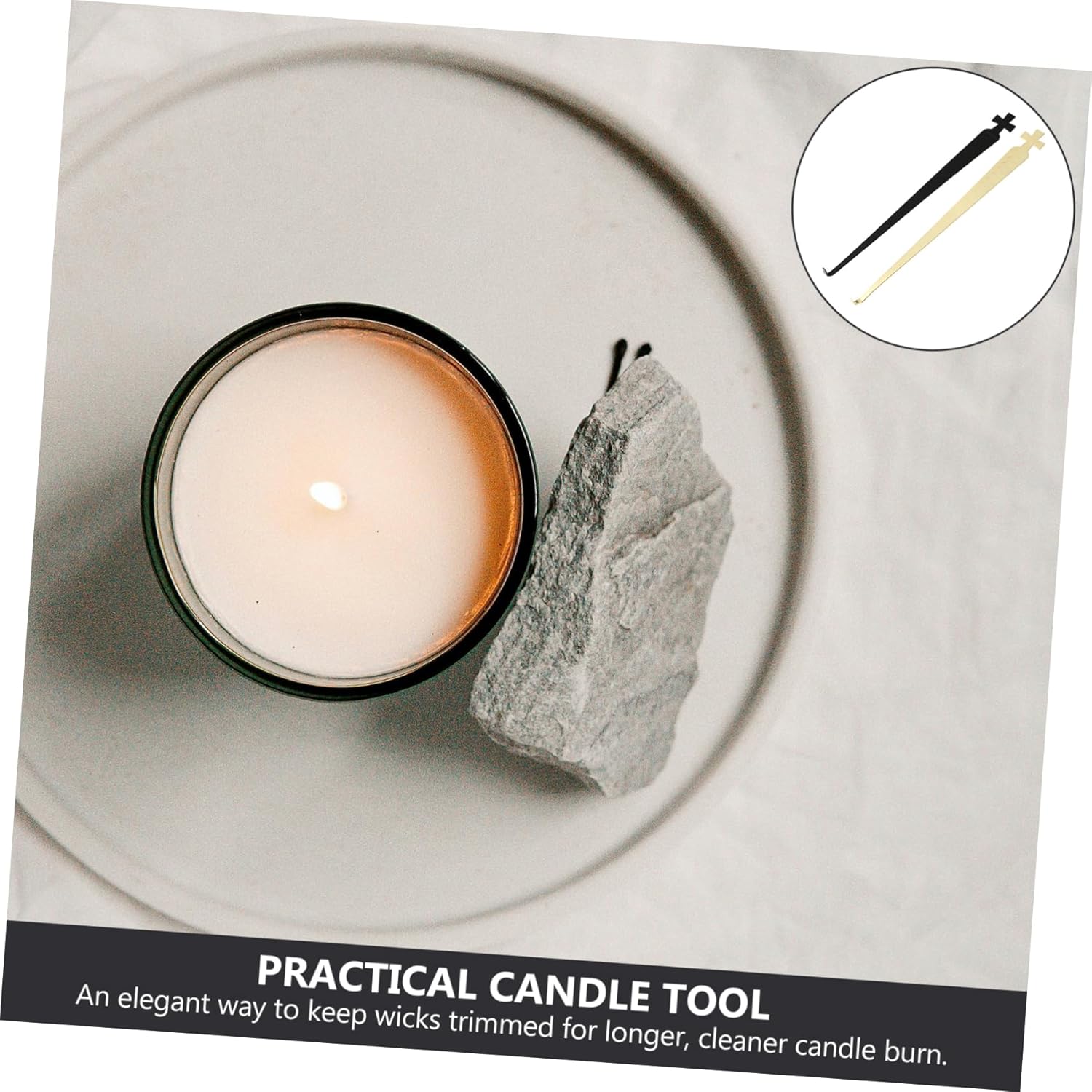 2pcs Stainless Steel Candle Wicksnuffer Hooks