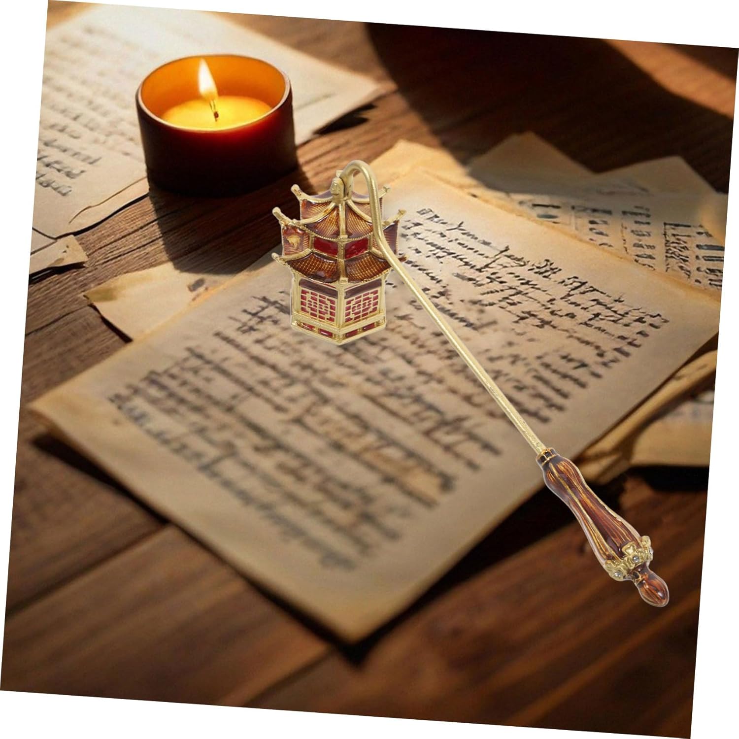 Elegant Vintage Candle Snuffer Extinguisher with Handle