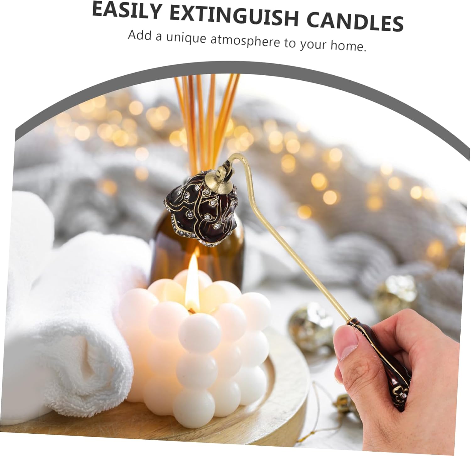 Candle Extinguisher Cover Metal Wick Snuffer