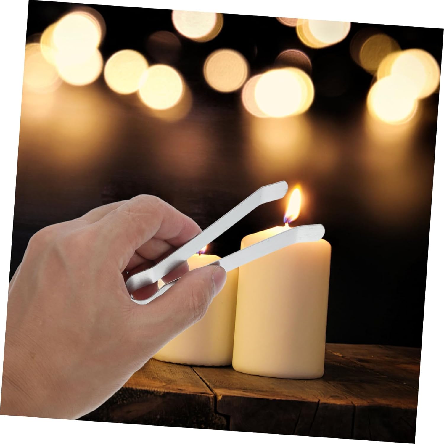 5 Sets Stainless Steel Candle Snuffer Wick Trimmer Extinguisher Clips