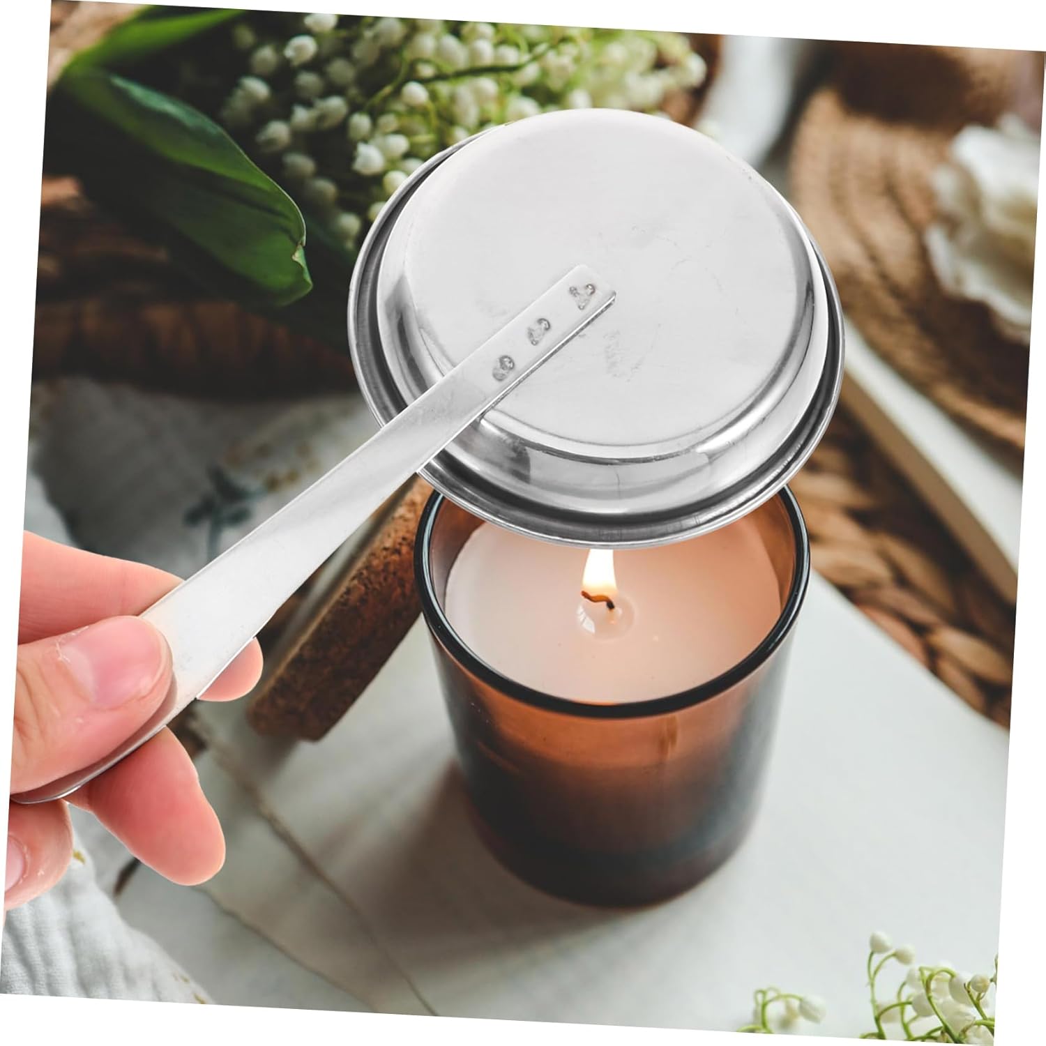 Candle Extinguisher Tool Long Handle Flame Snuffer for Wick