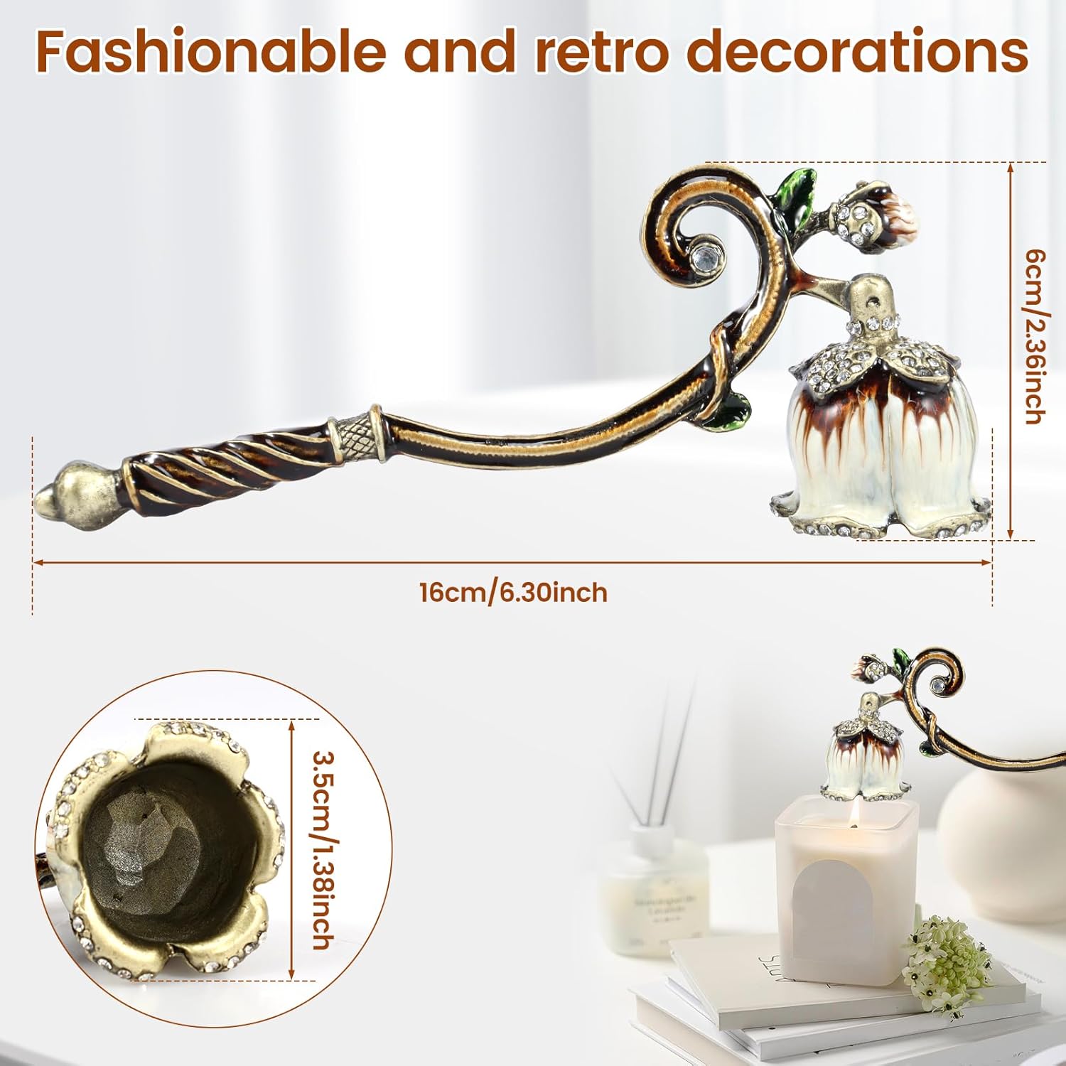 Elegant Candle Snuffer with Long Handle for Safe Extinguishing