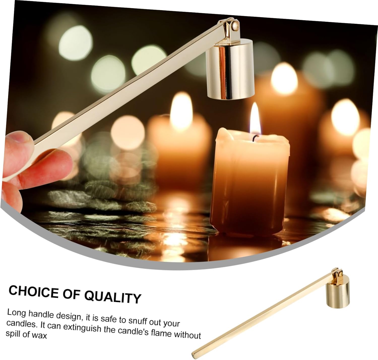 1pc Stainless Steel Candle Snuffer Tool for Home and Professional Use