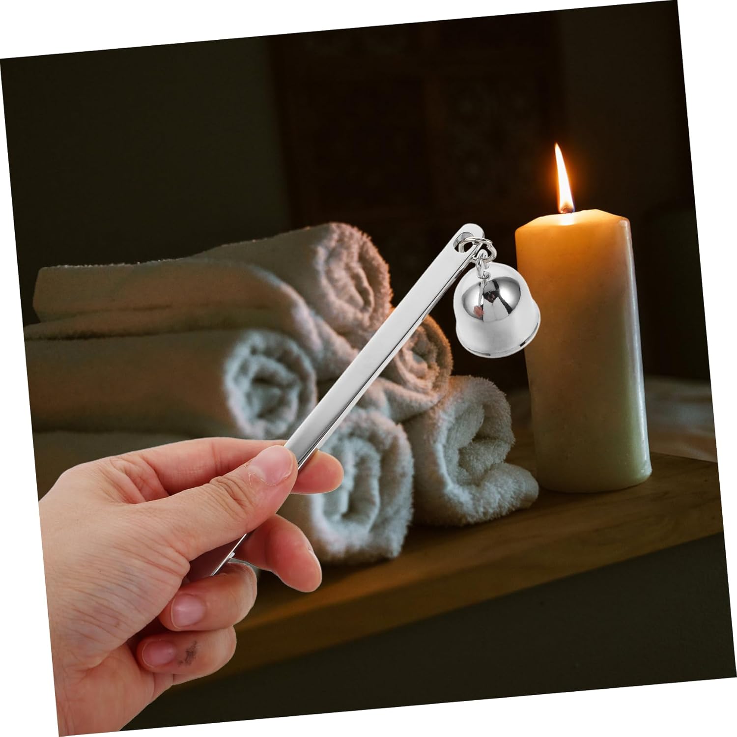 Vintage Inspired Stainless Steel Candle Snuffer Handle