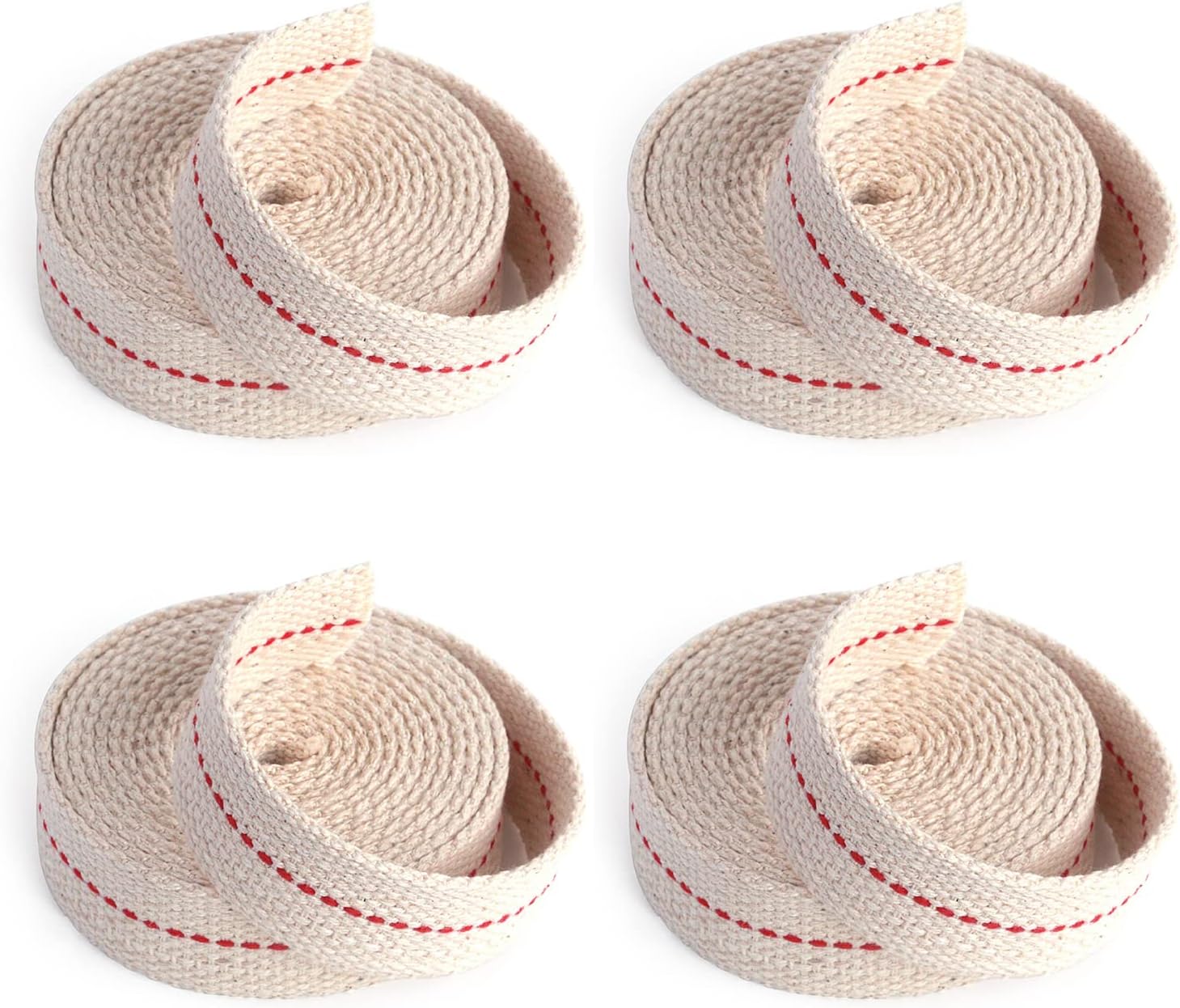 26 Foot Oil Lamp Wicks 4 Rolls Flat Cotton Wick Replacement