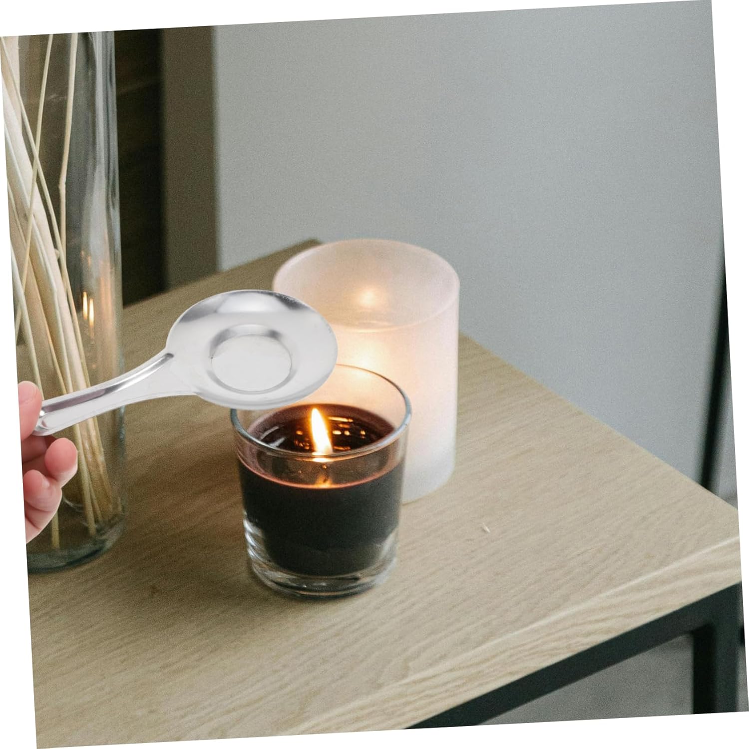 5pcs Stainless Steel Candle Snuffer Set for Quick Extinguishing and Wick Protection
