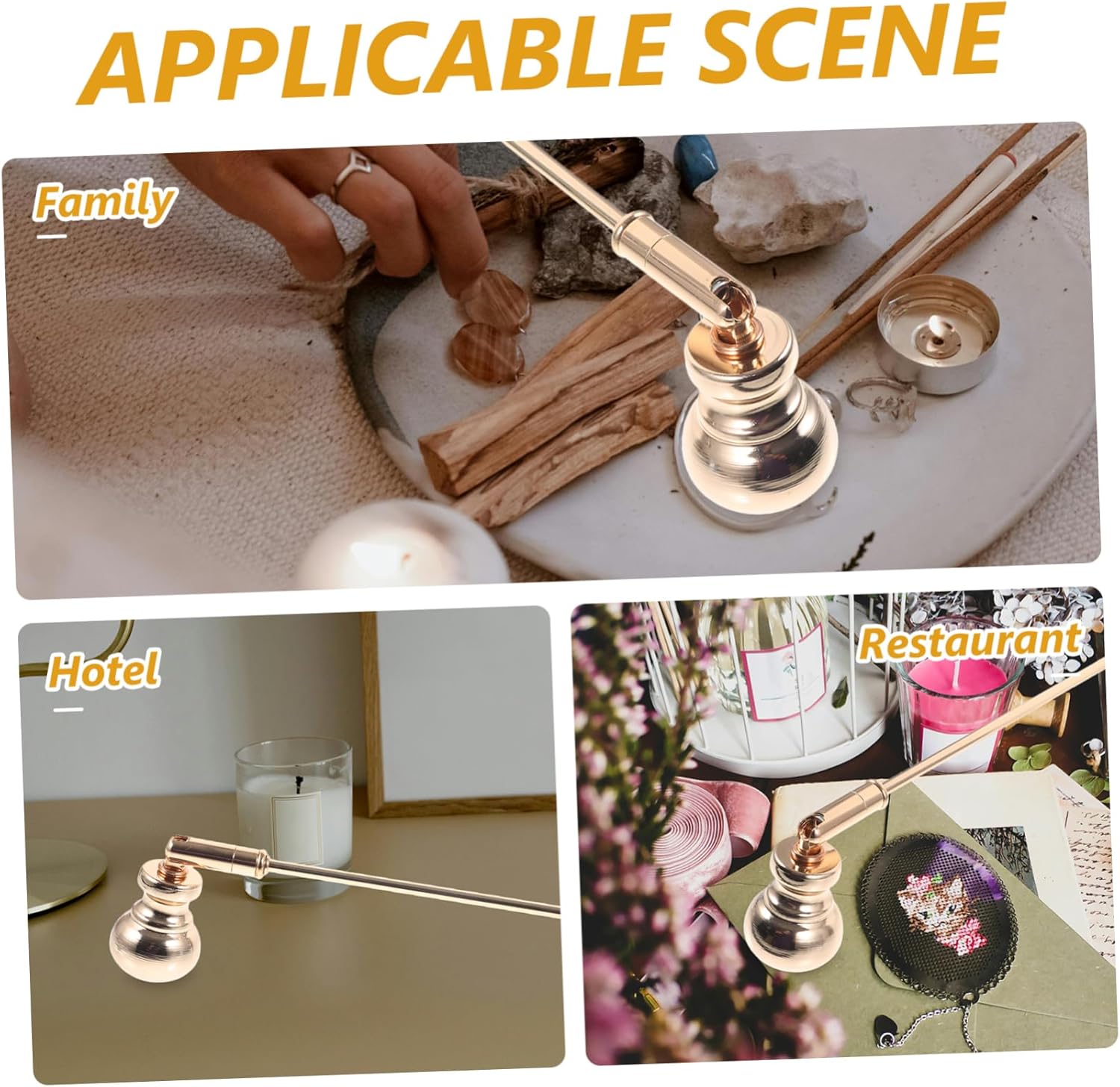 Candle Extinguisher Snuffer Tool with Gourd Design for Home Use