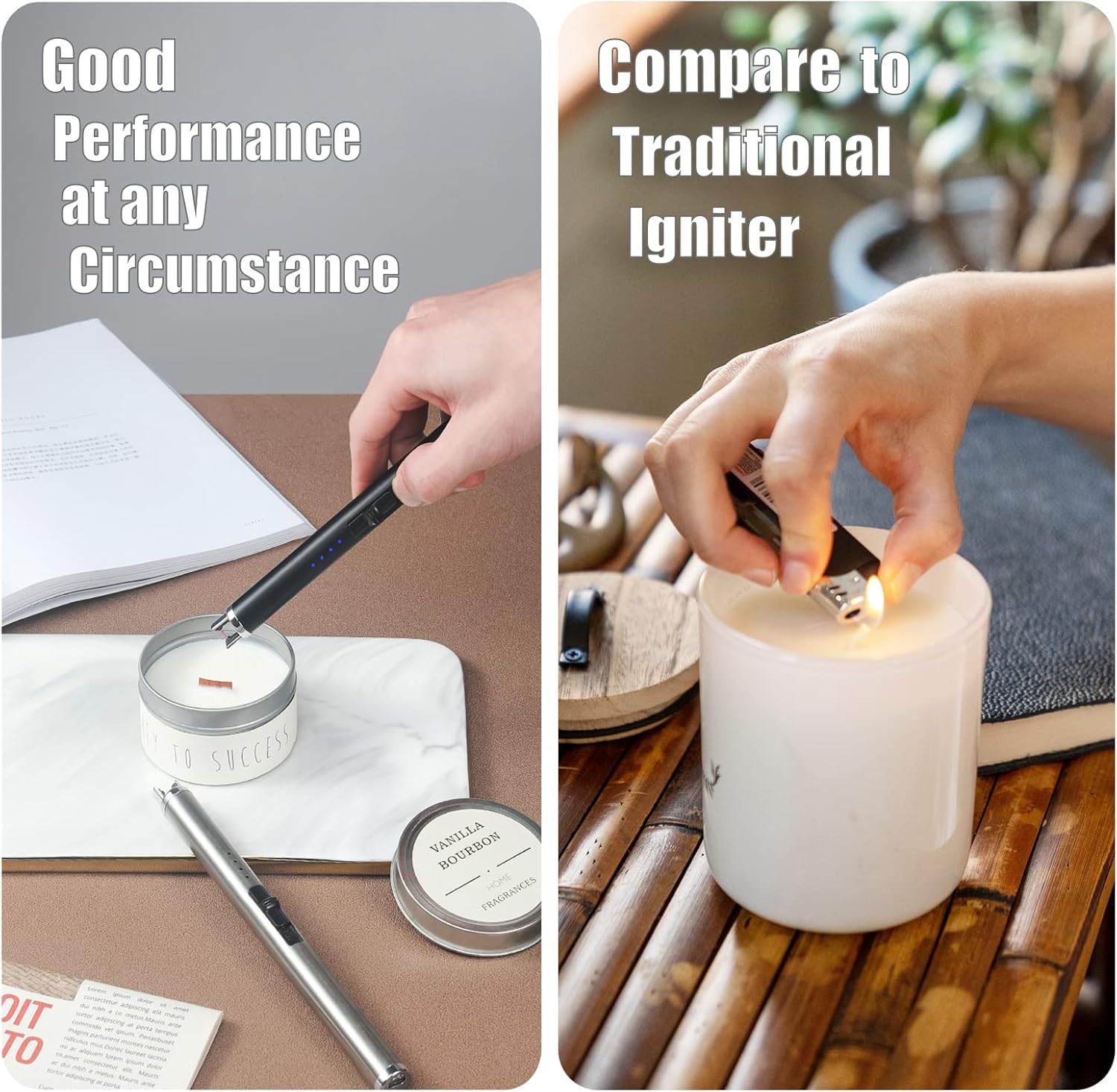 YZGJM Exquisite Candle Tool Kit with Lighter and Trimmer
