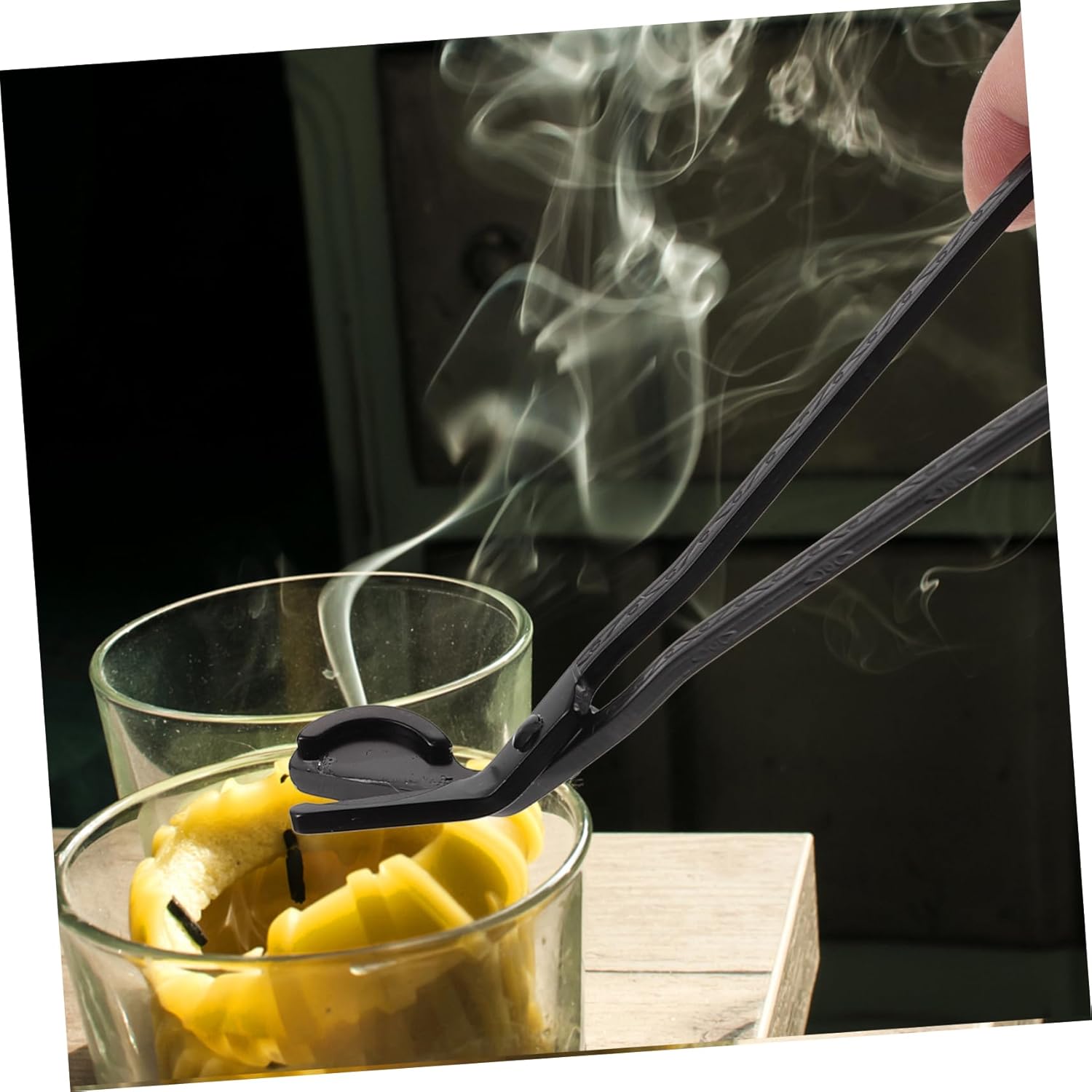 STOBAZA 3pcs Stainless Steel Candle Snuffer and Wick Trimmer Set Black Finish