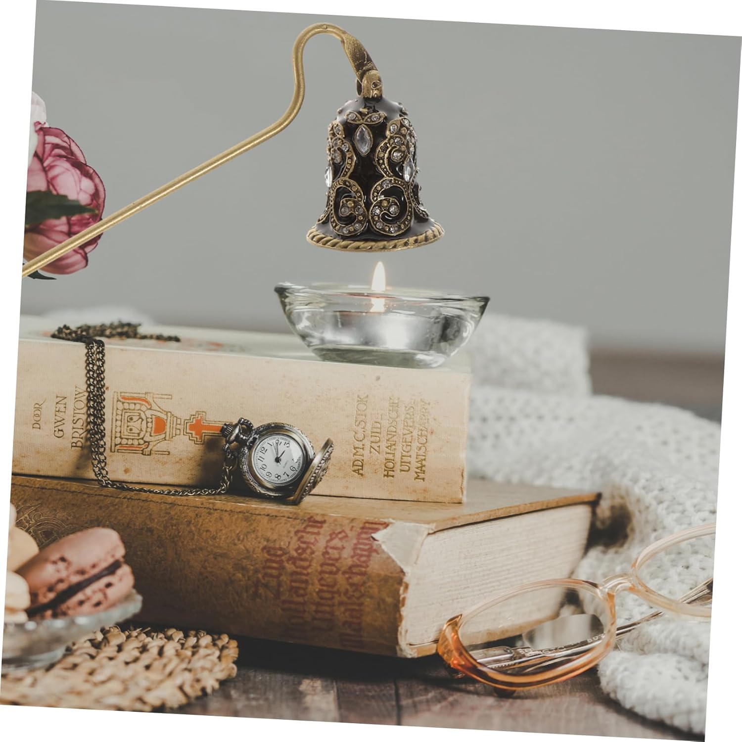 Happyyami Portable Candle Snuffer with Long Handle