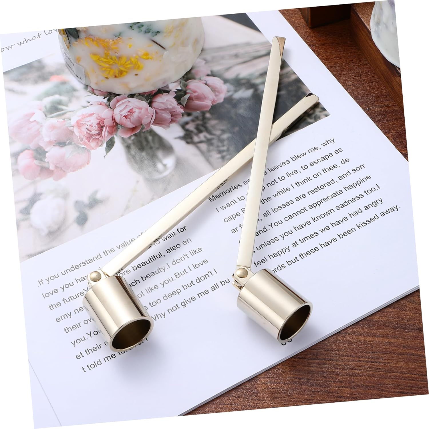 2pc Stainless Steel Candle Snuffers with Handles