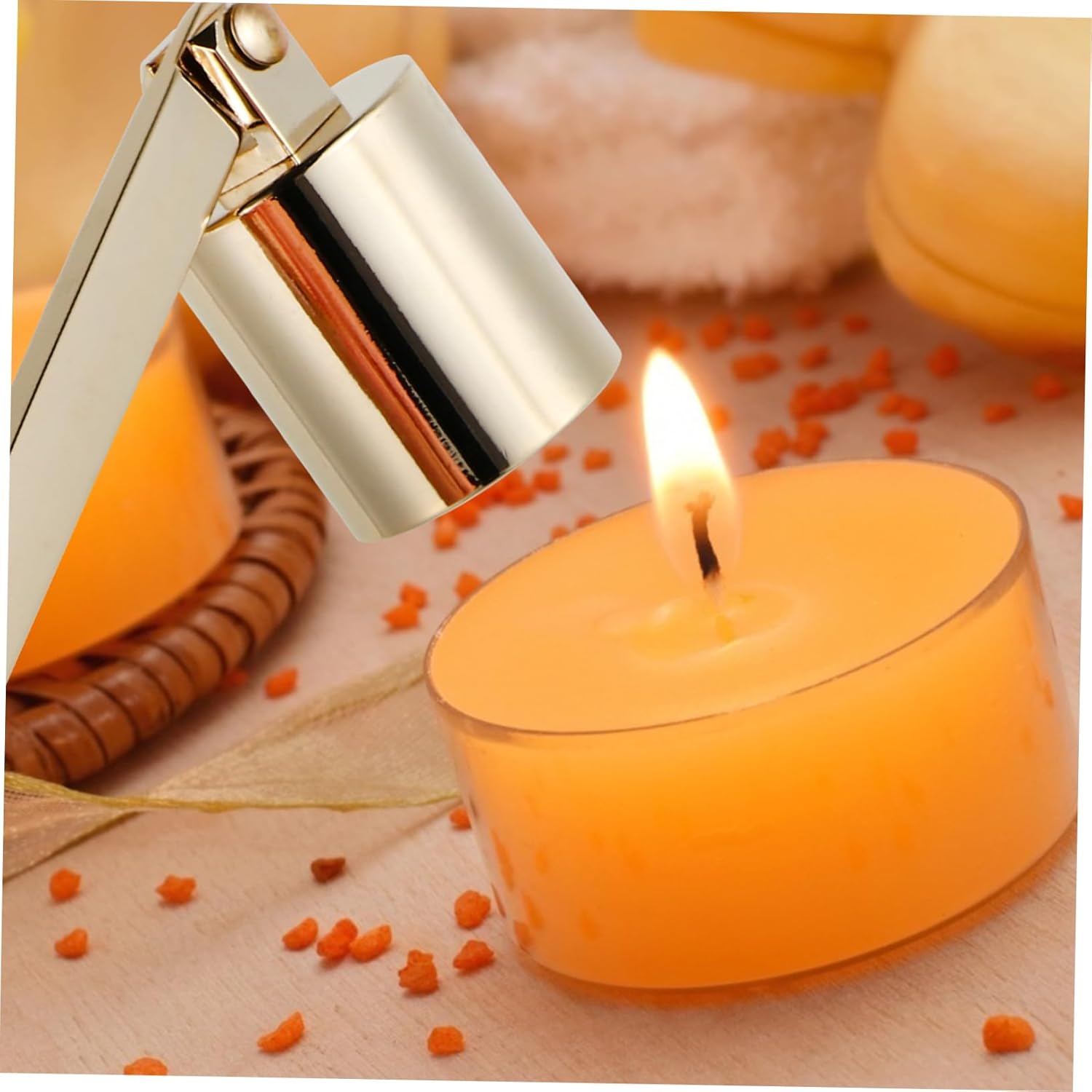 Happyyami Long Wick Candle Snuffer Holder