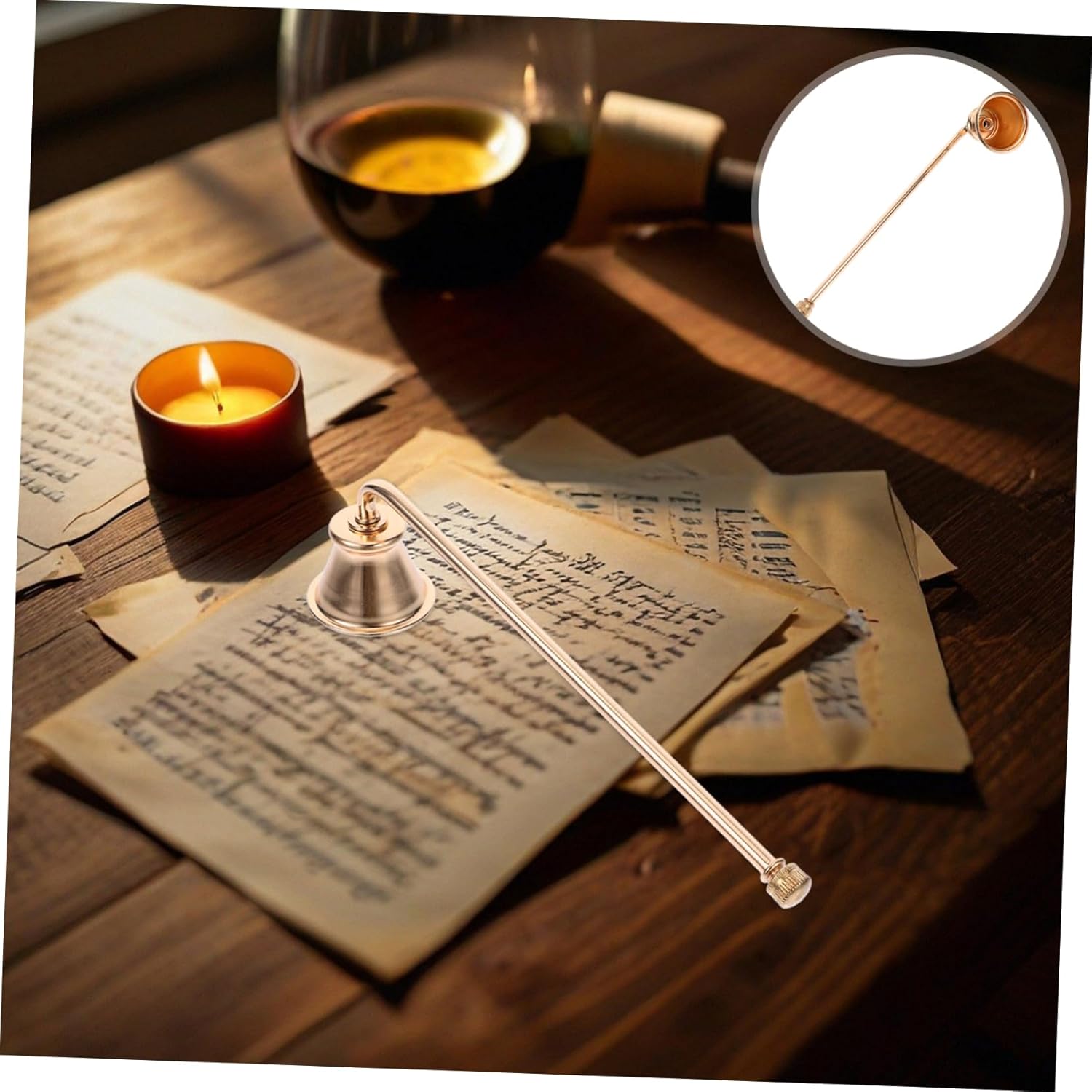 RORPOIR Candle Snuffer Handle Lightweight Safety Tool for Home Use
